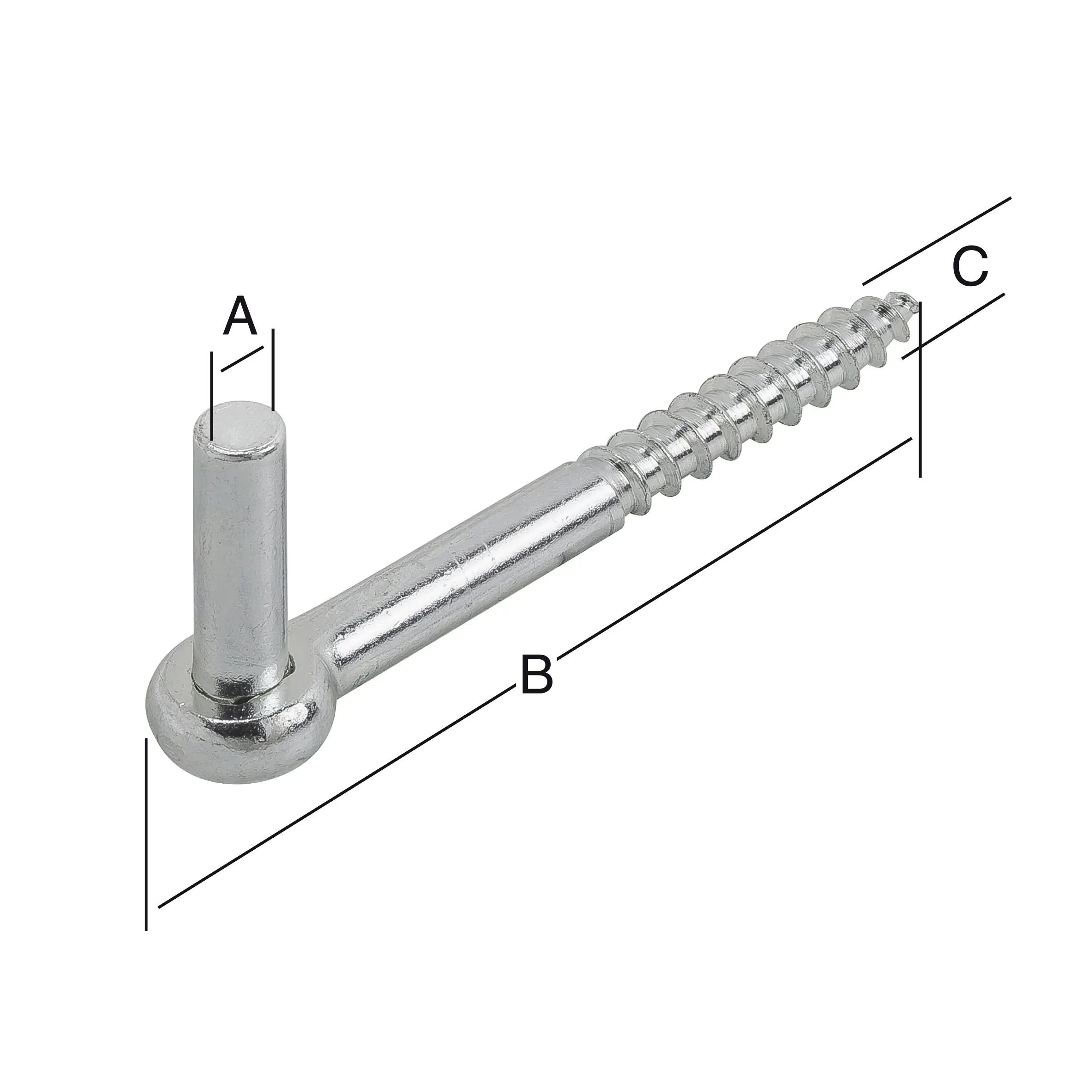 Vormann Kloben verzinkt 10 x 110 x 12 mm