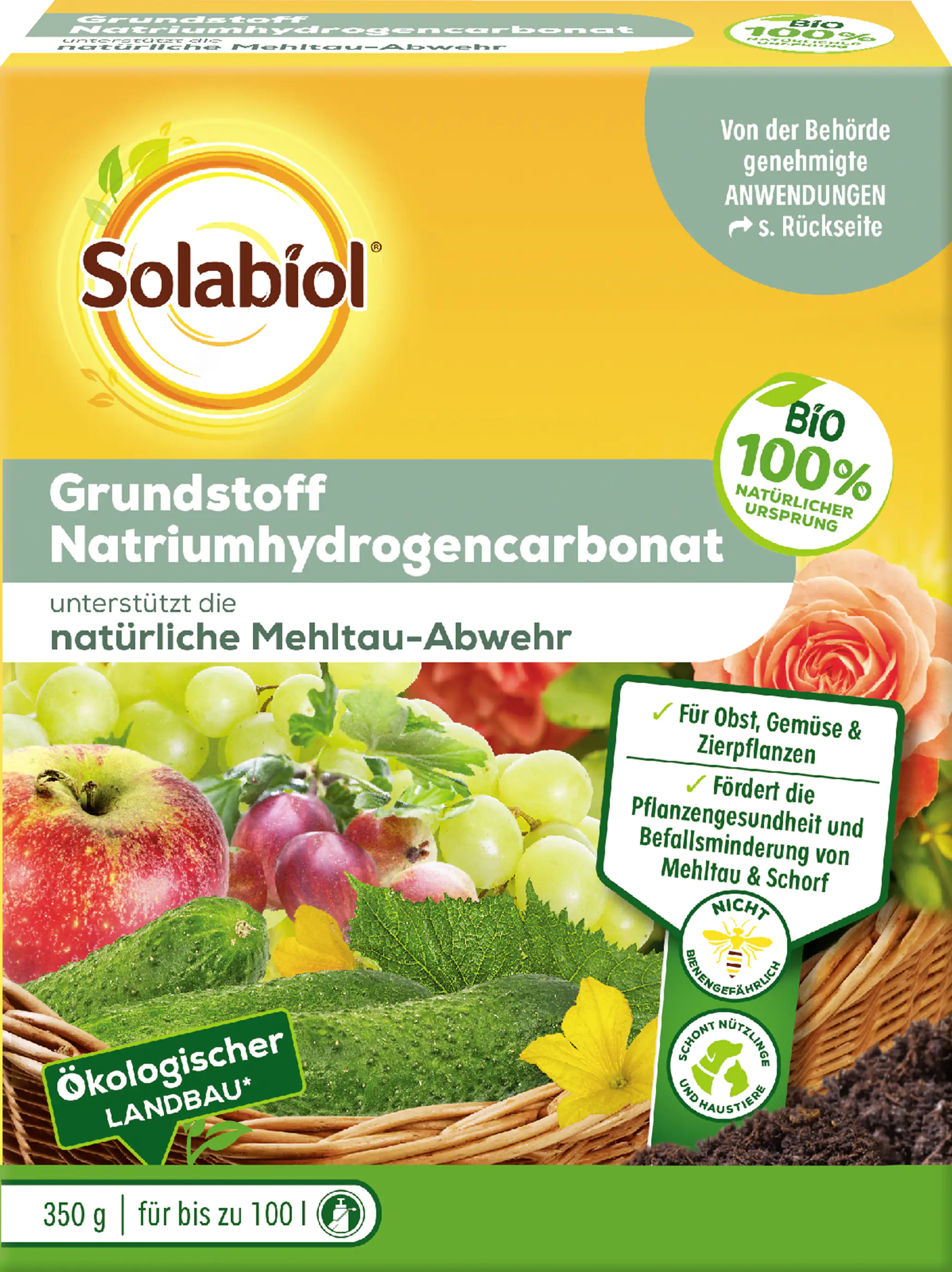 Solabiol natürliche Mehltau - Abwehr Grundstoff Natriumhydrogencarbonat 350 g Solabiol natürliche Mehltau - Abwehr Grundstoff Natriumhydrogencarbonat 350 g