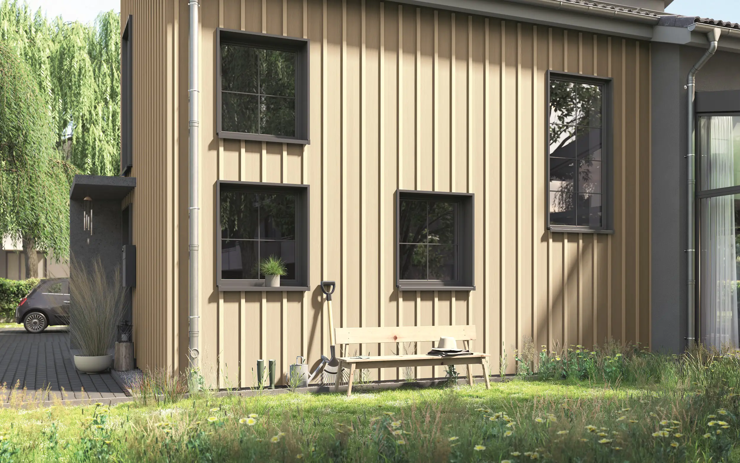 Alpina Wetterschutzfarbe 2,5 L kreideweiß Alpina Wetterschutzfarbe 2,5 L kreideweiß