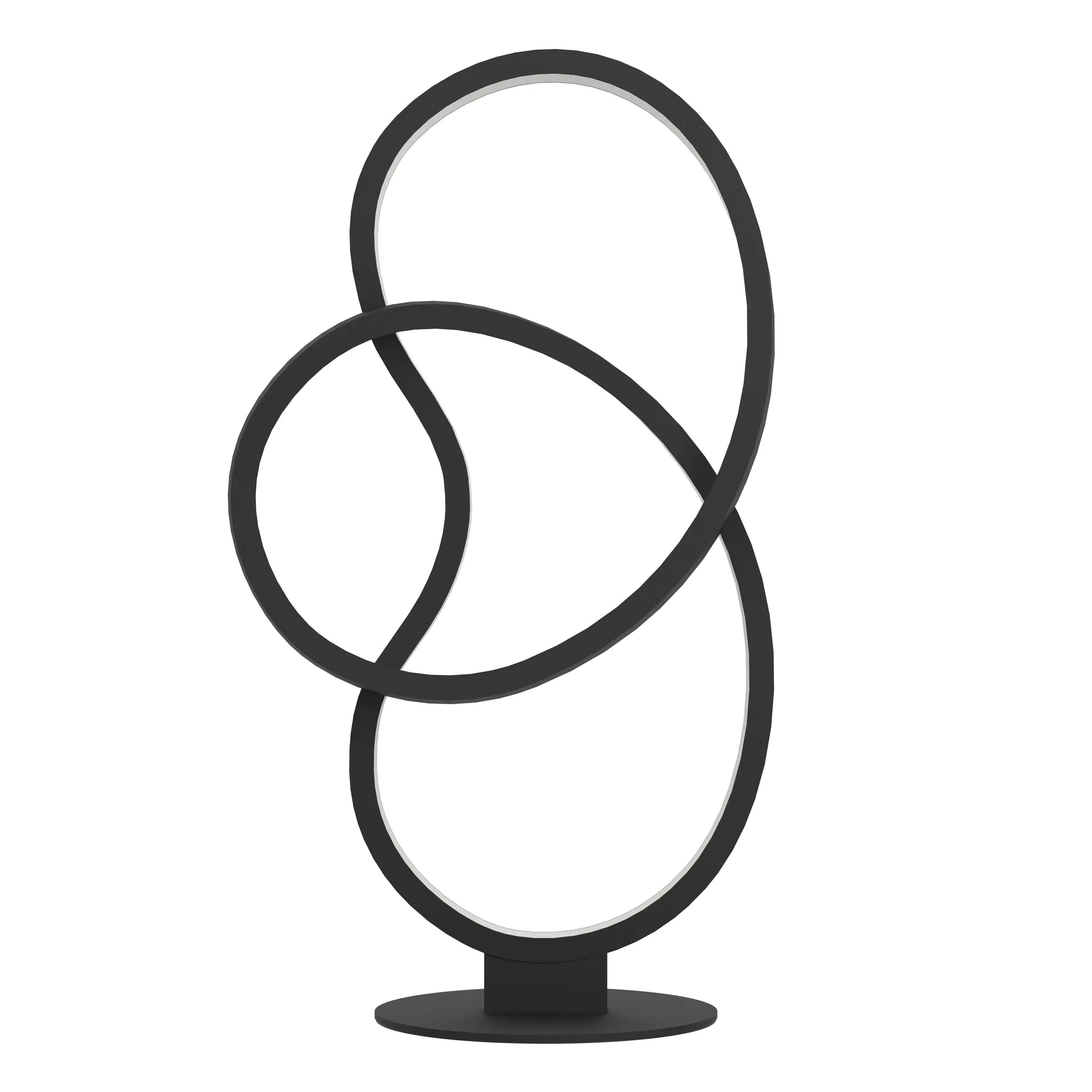 Eglo LED Tischleuchte Gianella schwarz weiß 39,5 x 21,5 x 14 cm 