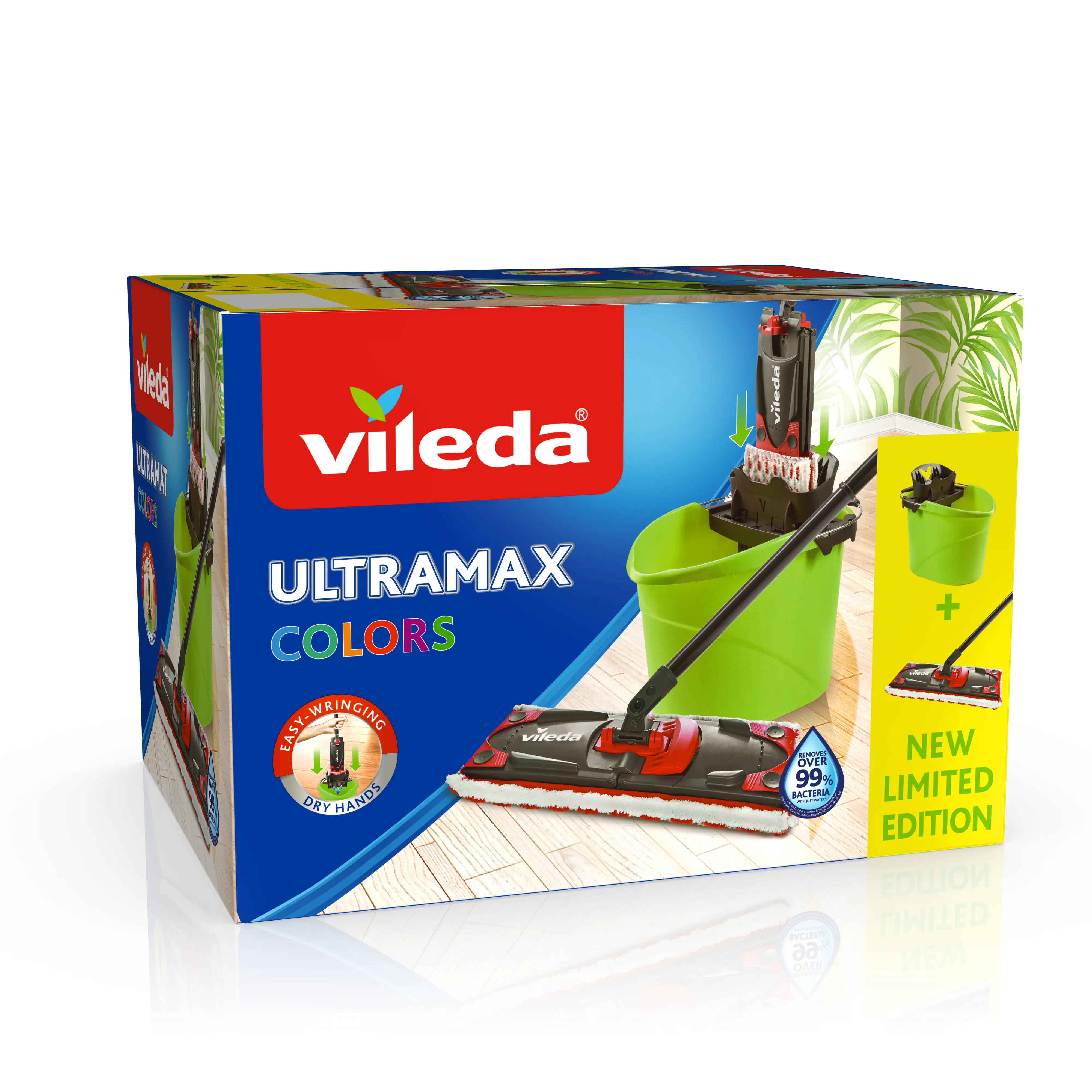 Vileda UltraMax 2 in 1 Colors Komplett-Set inkl. Eimer, Wischer und Wischbezug grün Vileda UltraMax 2 in 1 Colors Komplett-Set inkl. Eimer, Wischer und Wischbezug grün