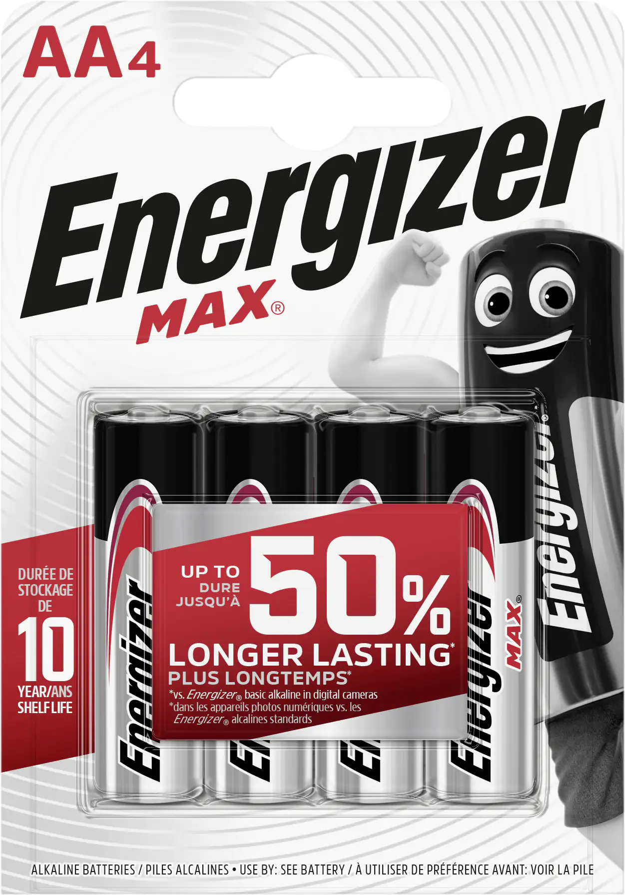 Energizer Max Alkaline Batterie Mignon AA 1,5 V, 4er Pack