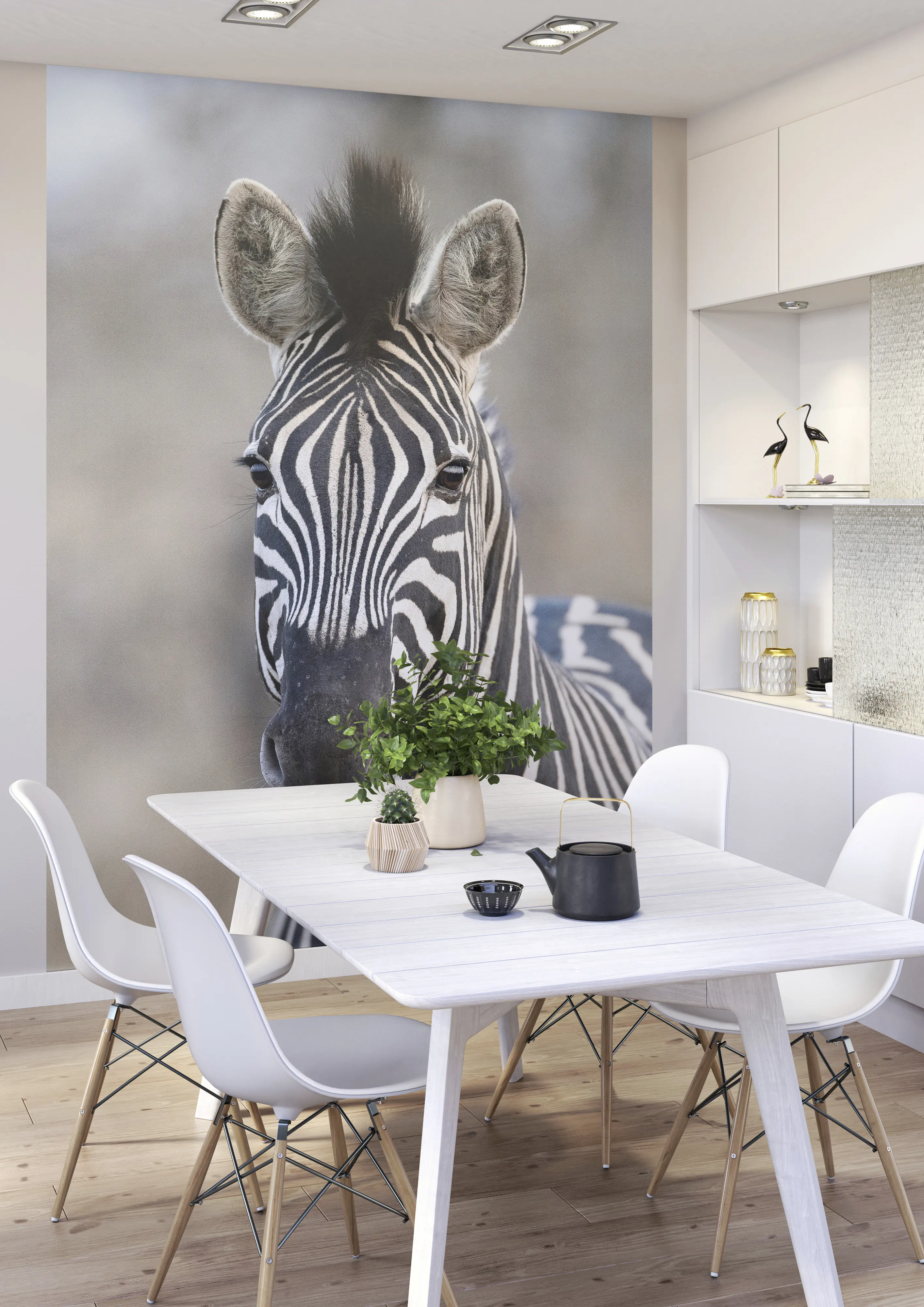 Rasch Vlies Fototapete 363623 Schwarz-Schwarz-Weiß Muster & Motive 3 m x 2,12 m