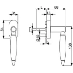 Alpertec Fenstergriff Lignes