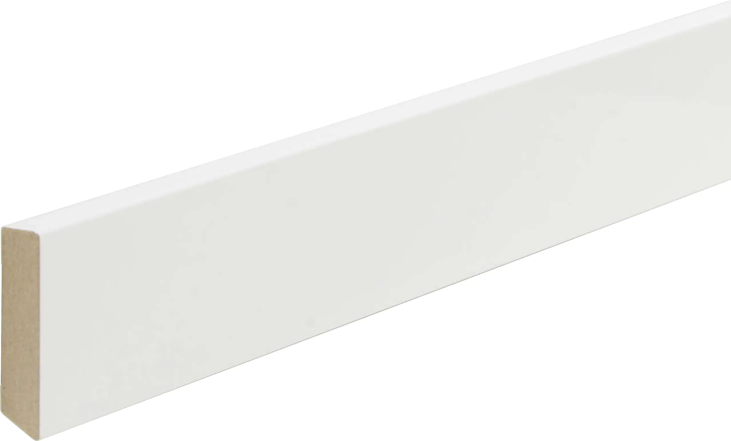 B.S. Bauprogramm Deckleiste modern 260 cm 35 x 8 mm Weiß hochglanz