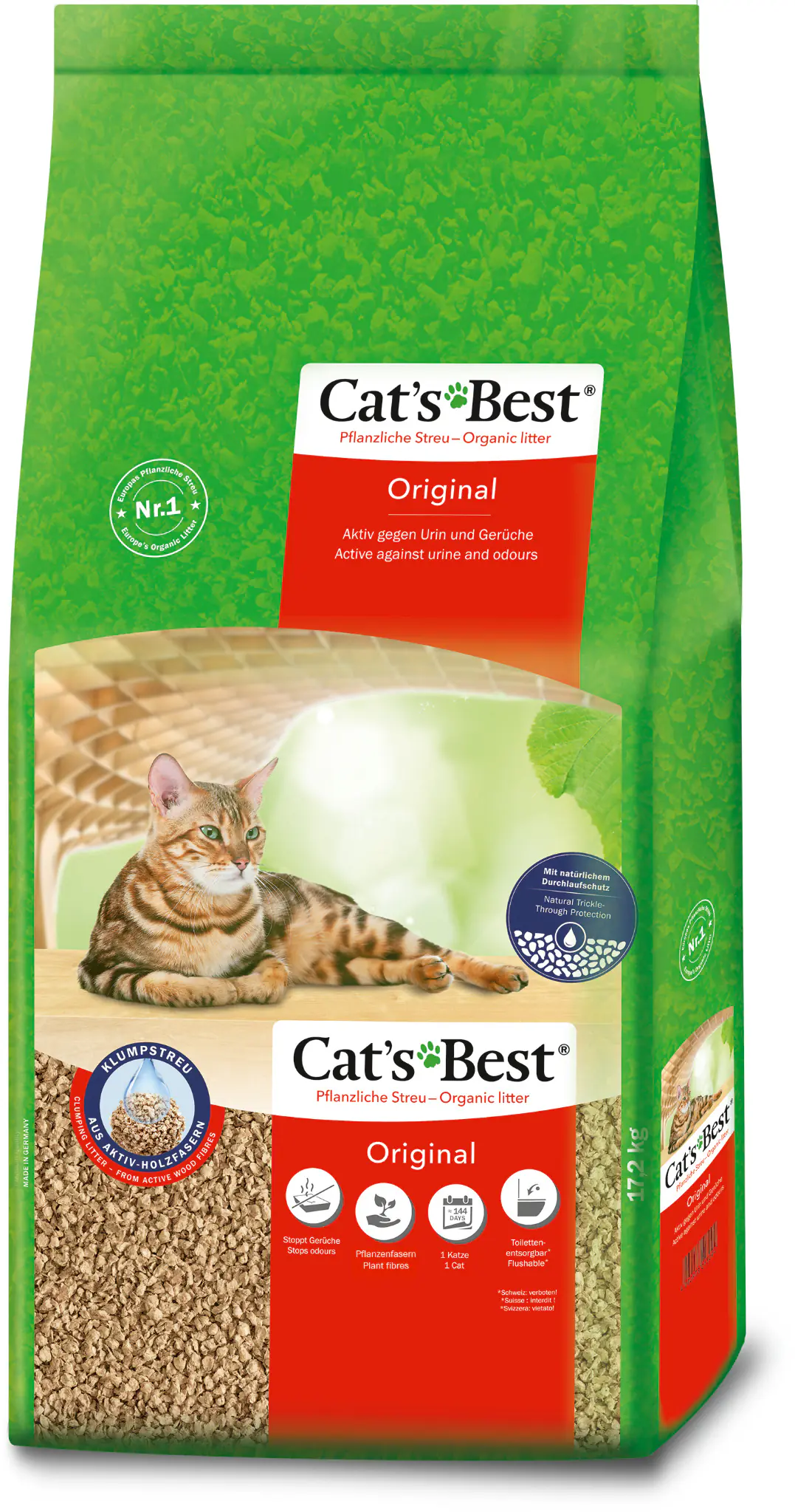 Cats Best Original Katzenstreu pflanzlich 40 L