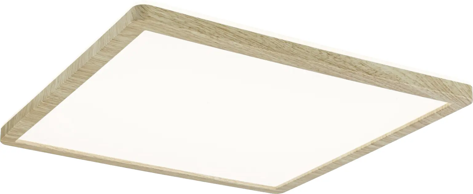 Paulmann LED Deckenleuchte Atria Shine Backlight Holzoptik 29,3x29,3cm