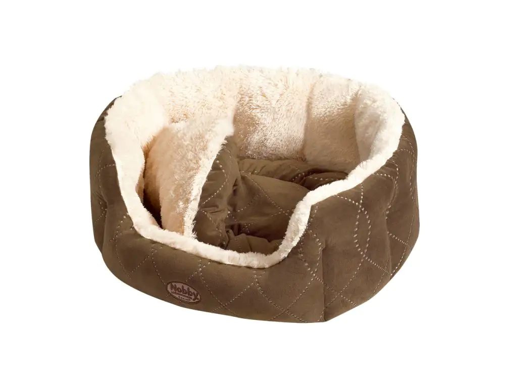 4033766708718 Nobby Komfortbett Ceno oval beige/braun