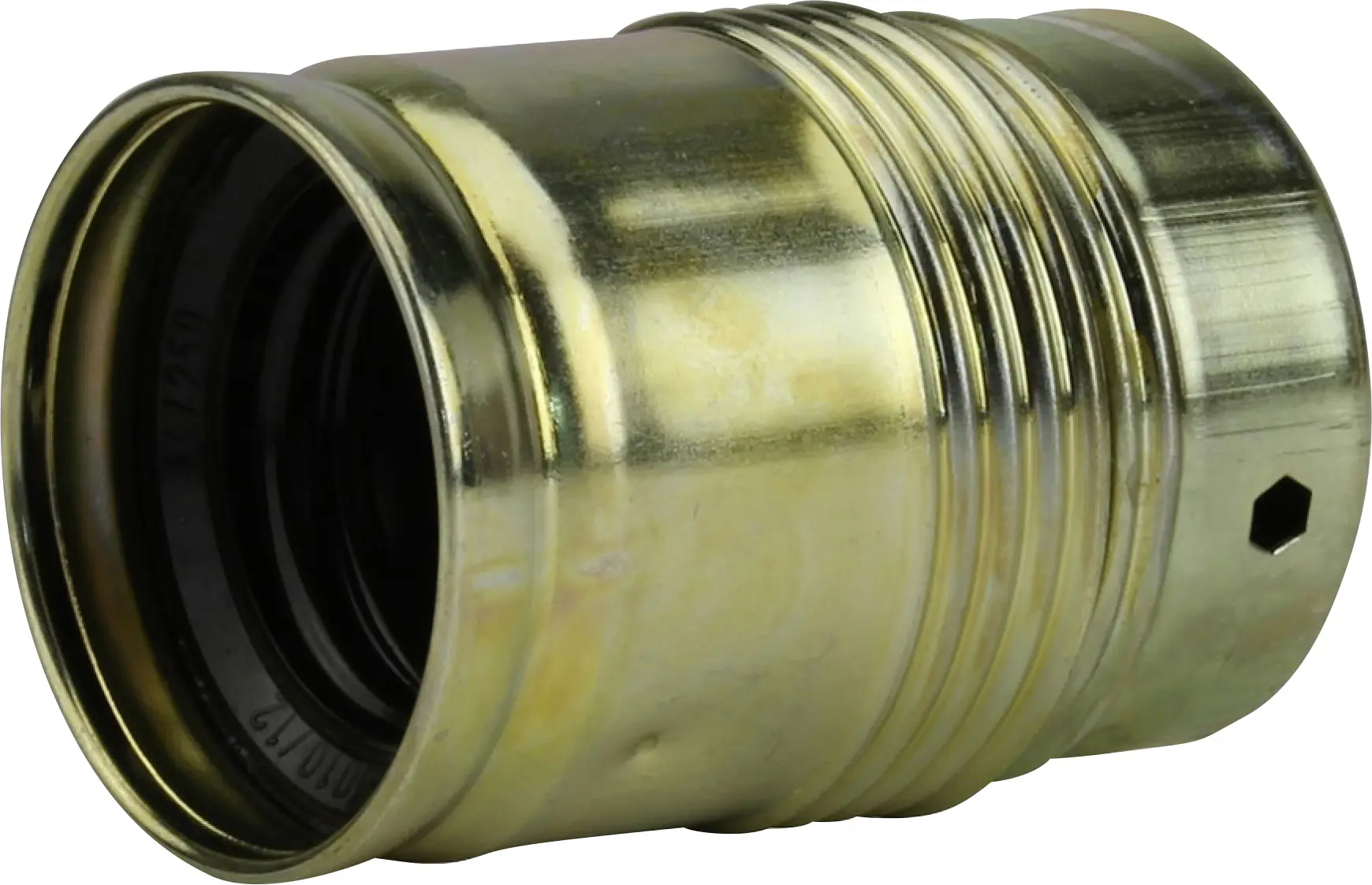 Lampen-Fassung Glattmantel E 27, messing Lampen-Fassung Glattmantel E 27, messing