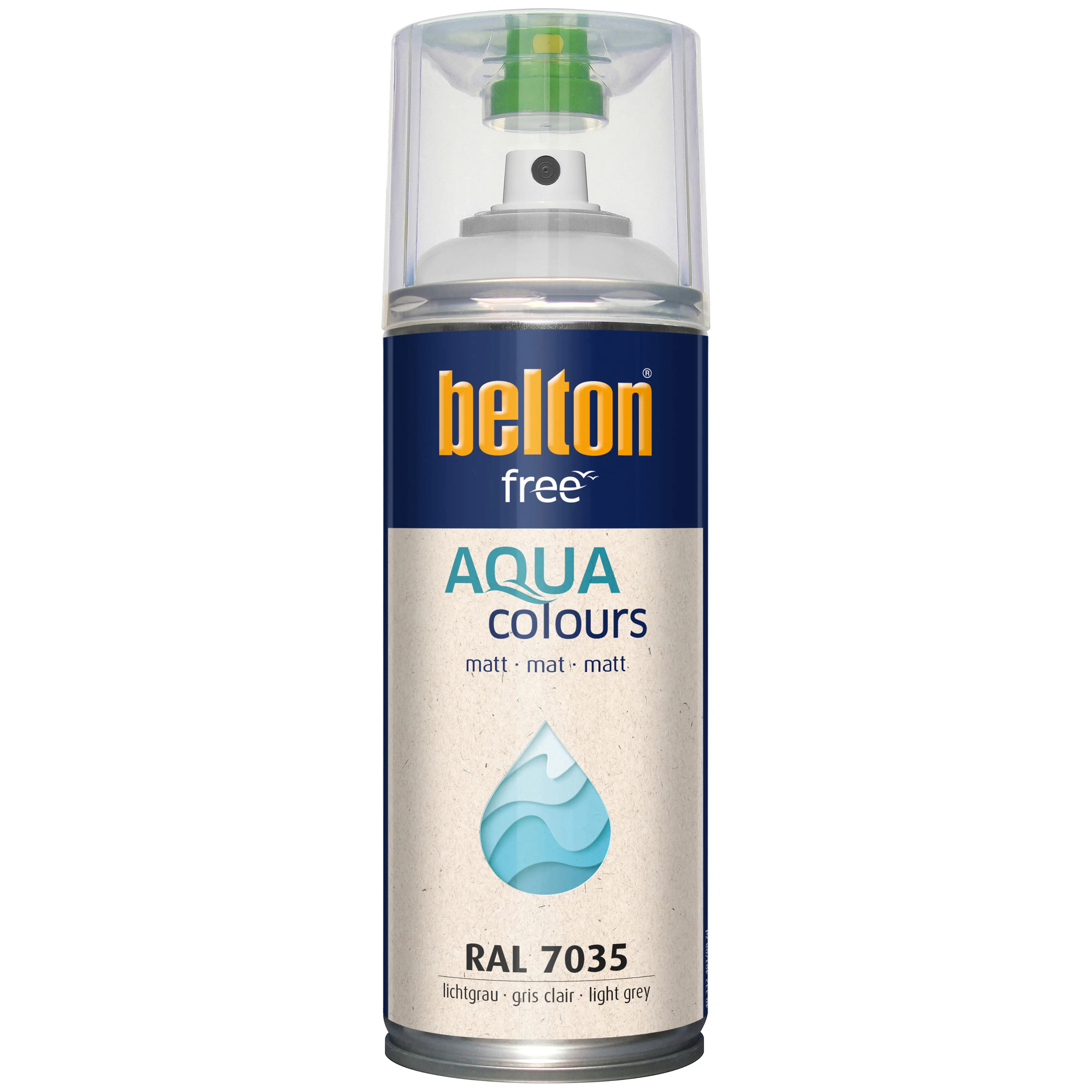 belton free Lackspray AQUAcolours 400 ml lichtgrau matt