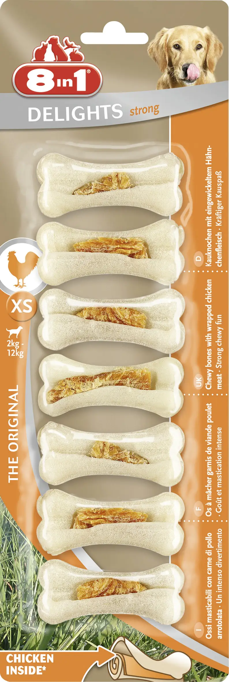 8in1 Kauknochen Delights Strong XS