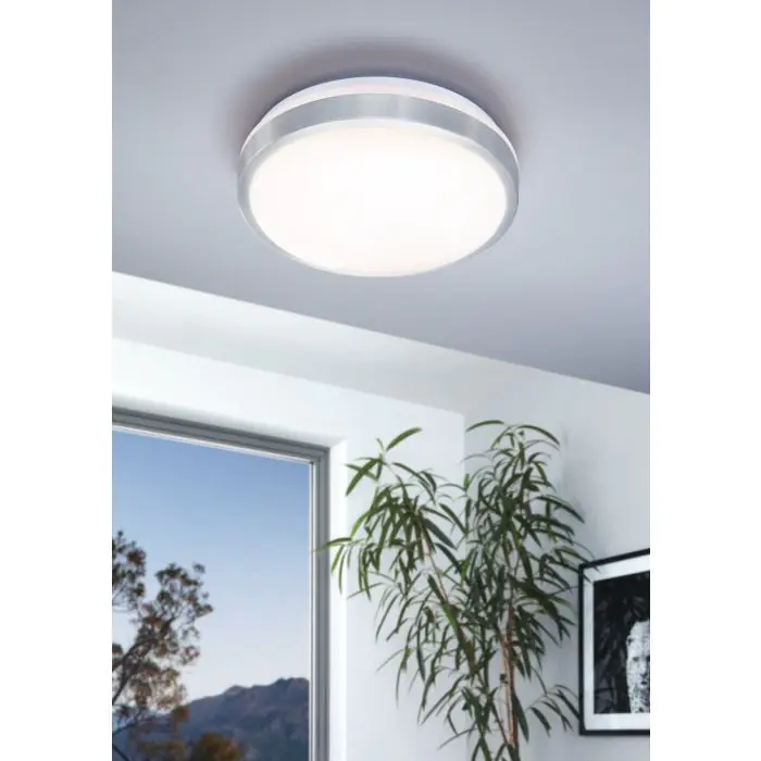 Eglo LED Deckenleuchte Competa 1 nickel-matt Ø 32,5 cm 22 W, warmweiß Eglo LED Deckenleuchte Competa 1 nickel-matt Ø 32,5 cm 22 W, warmweiß