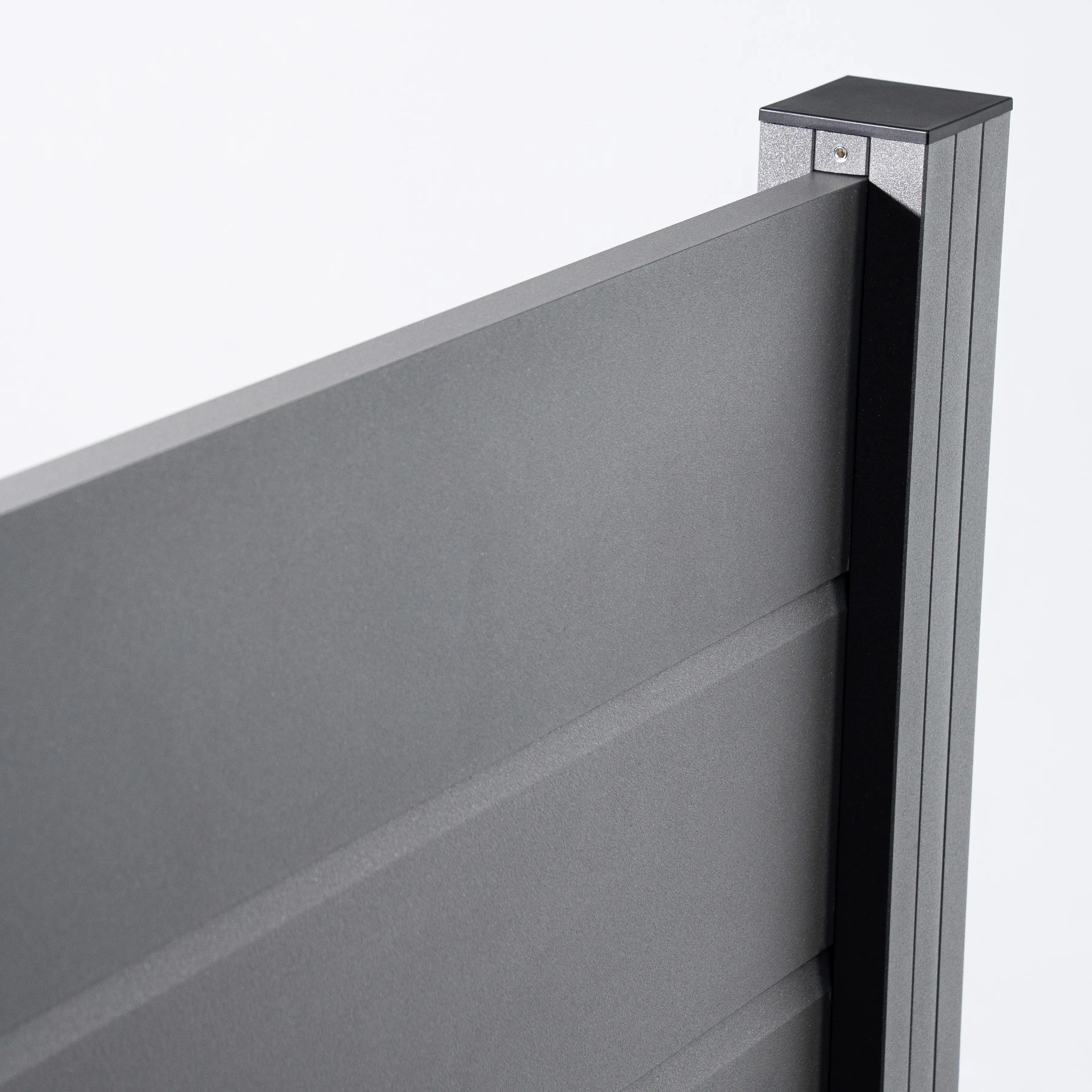 Ambiente Alu-Zaun Grundset Paneel 150 grau 187 x 124,2 cm 
