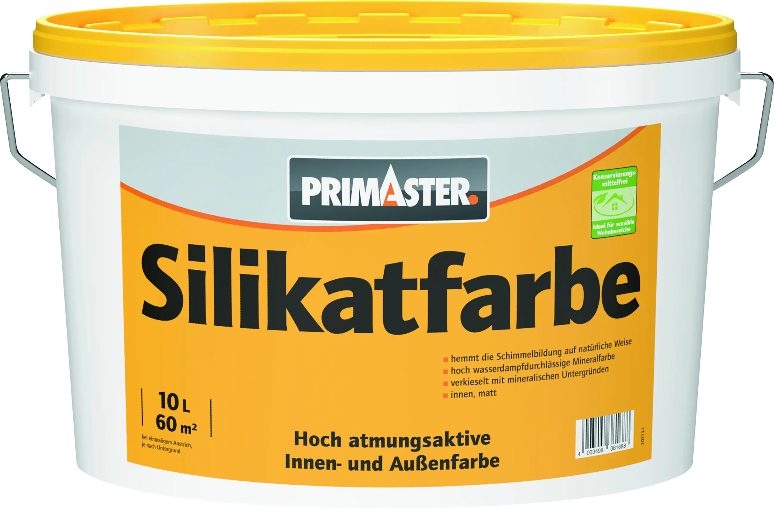 Primaster Silikatfarbe 10 L weiß stumpfmatt
