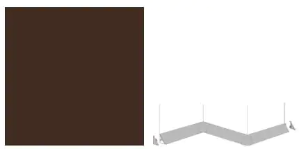 Getalit Außenecke Plus 35 x 35 x 35 mm, mocca