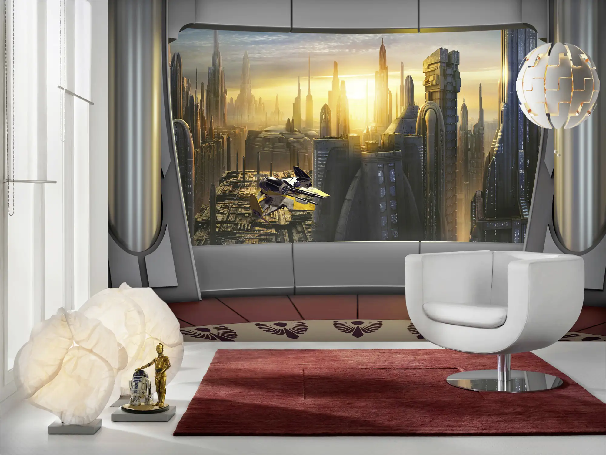 Komar Fototapete Star Wars Coruscant View 368 x 254 cm 
