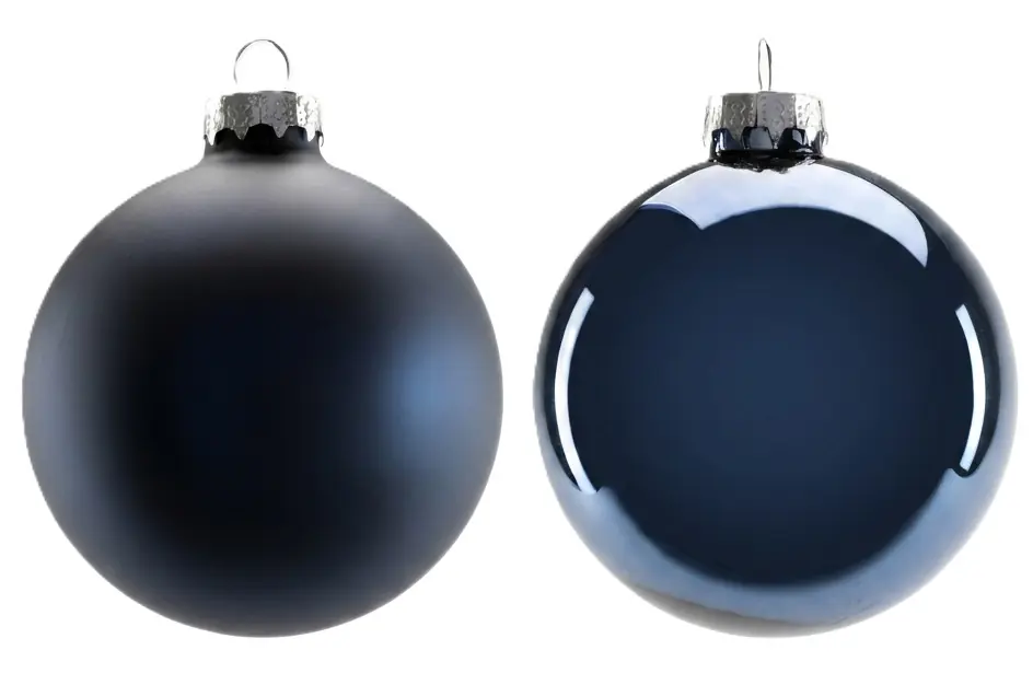 TrendLine Weihnachtskugeln aus Glas Ø 8 cm nachtblau 6 Stück
