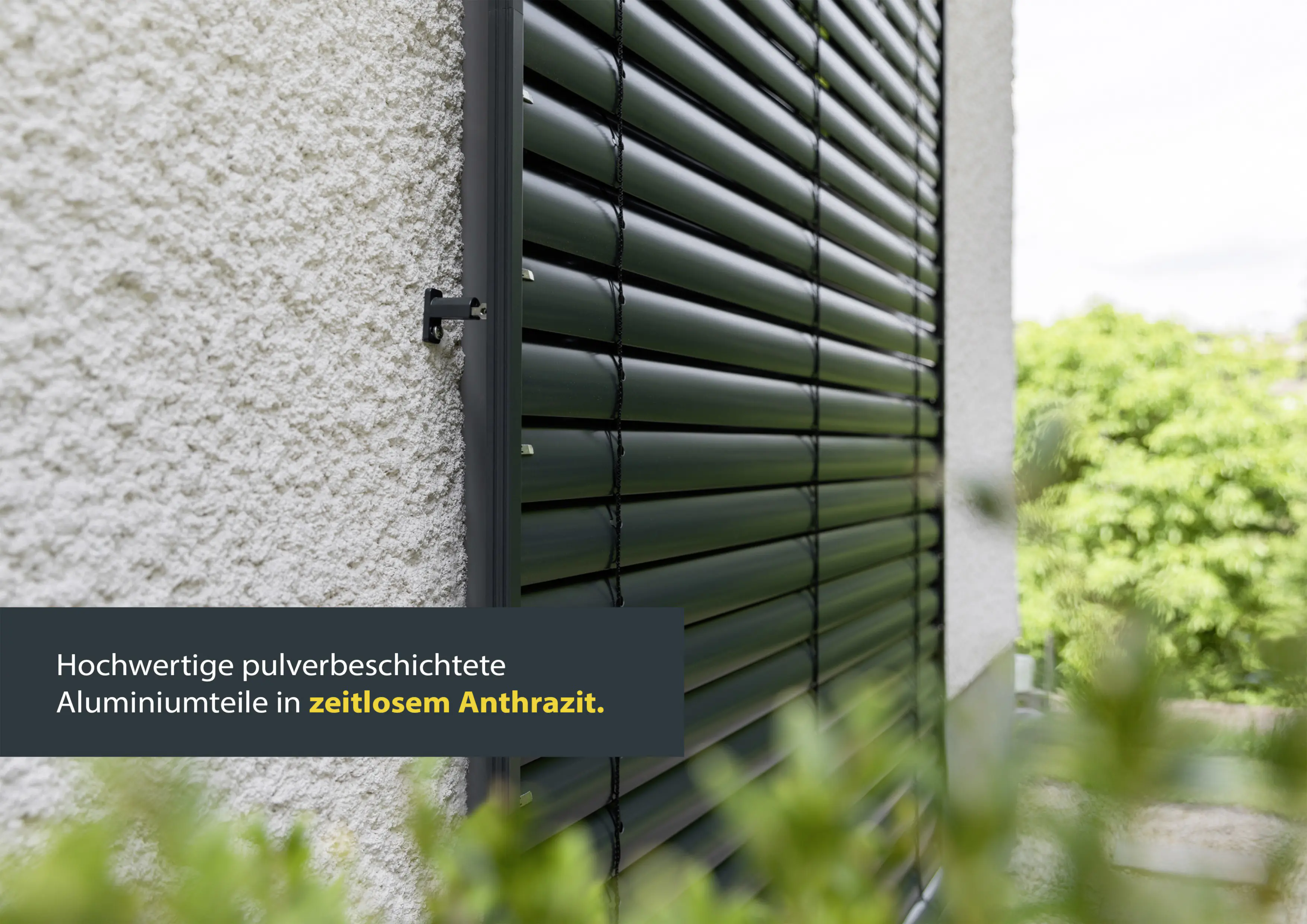 Schellenberg Raffstore Express, anthrazit 250 x 160 cm, Blende 25 cm