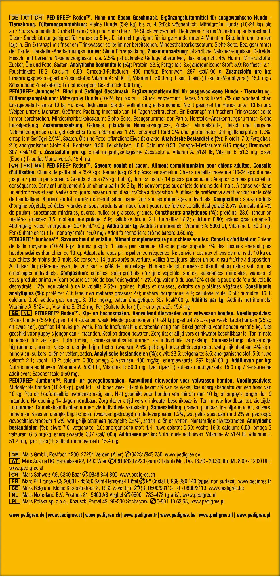 Pedigree Mega Box Rodeo und Riesenknochen Medium 780 g Pedigree Mega Box Rodeo und Riesenknochen Medium 780 g