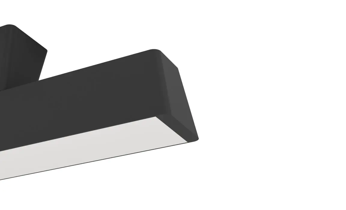 Eglo Connect LED Deckenleuchte Simolaris-Z schwarz 47 x 5,5 cm dimmbar