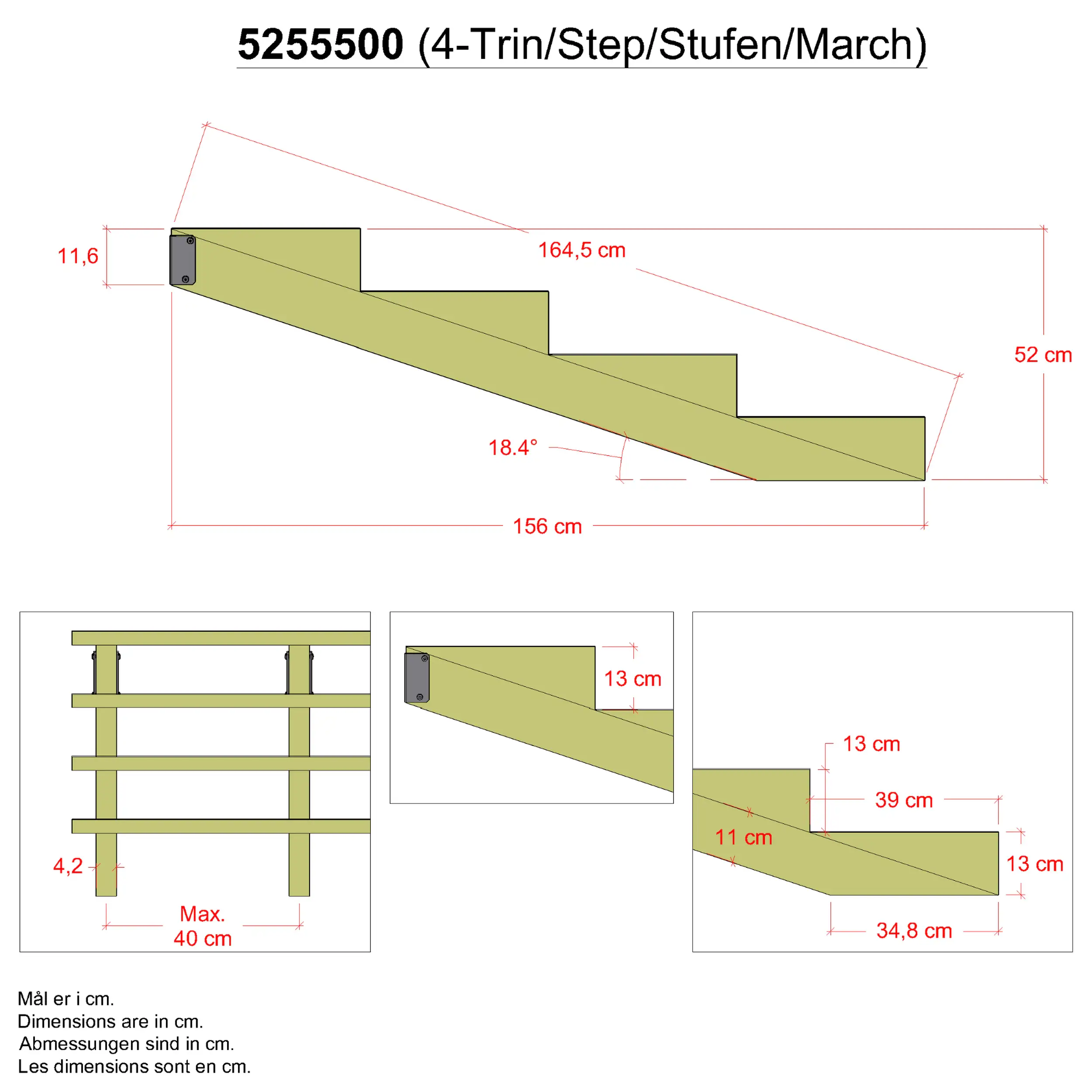 Plus Treppenwange Kiefer 13 cm Stufenhöhe mit Beschlag Plus Treppenwange Kiefer 13 cm Stufenhöhe mit Beschlag