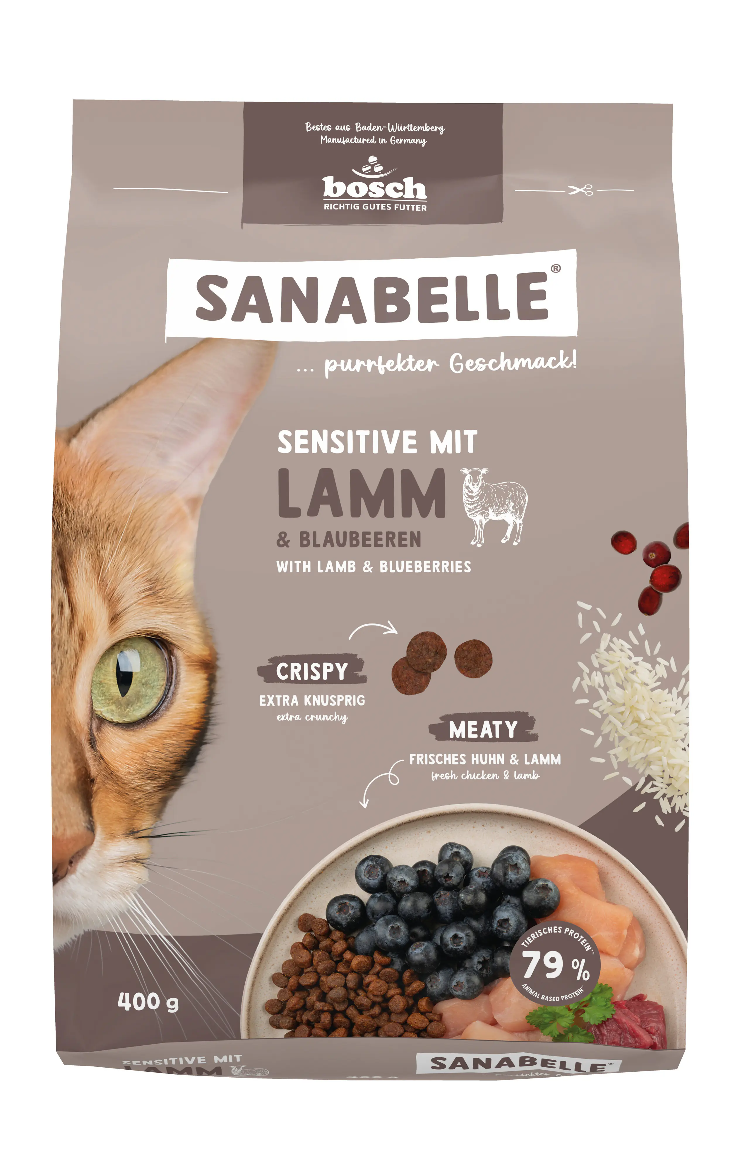 Sanabelle Katzentrockenfutter Adult Sensitive mit Lamm für ernährungssensible Katzen 400 g Sanabelle Katzentrockenfutter Adult Sensitive mit Lamm für ernährungssensible Katzen 400 g