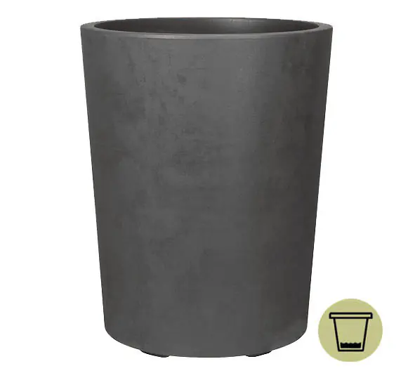 Deroma Pflanztopf Millennium Kunststoff Ø 43,5 x 53,5 cm anthrazit