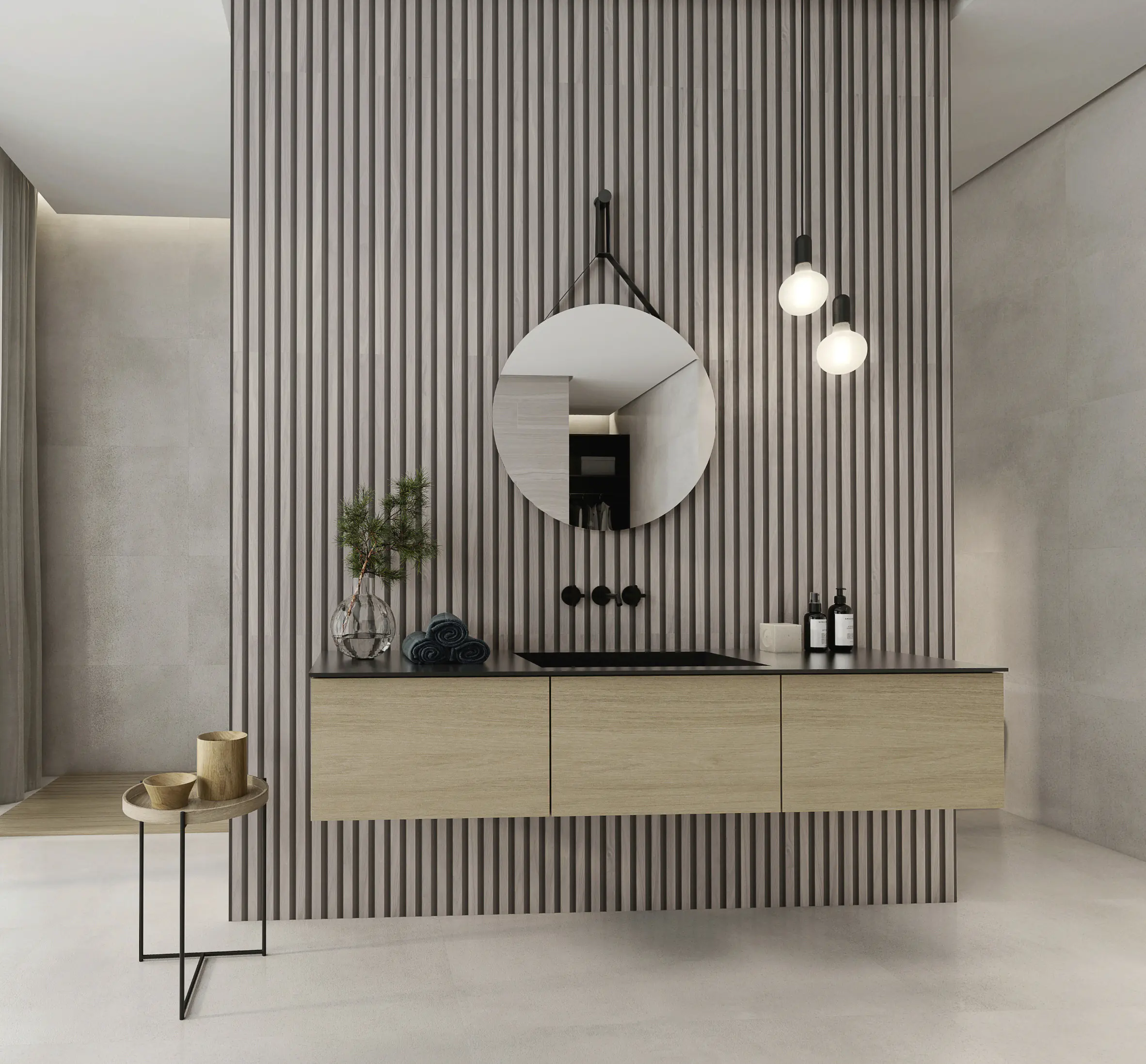 Eurostone Wandfliese Nogal 30 x 90 cm Ash