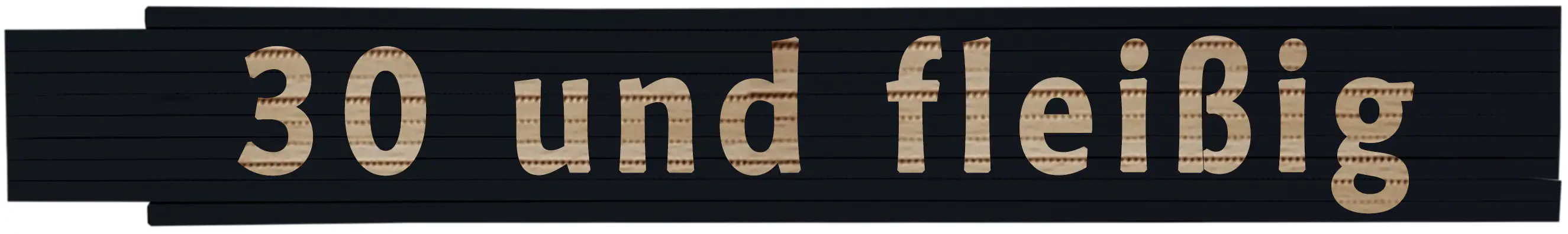 Zollstock 30 und fleißig 2 m schwarz