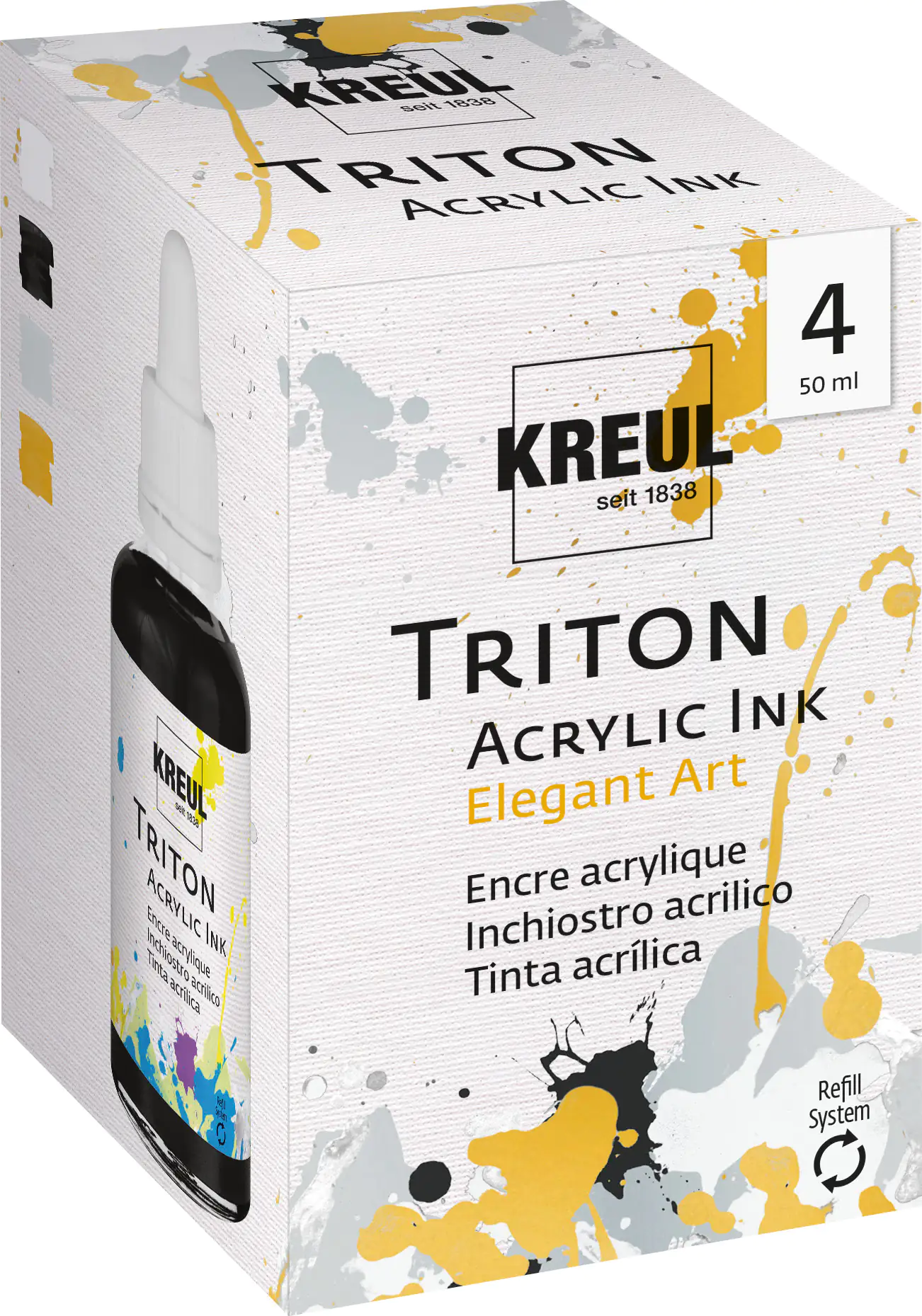 Kreul Triton Acrylic Ink 50 ml 4er Set Elegant Art
