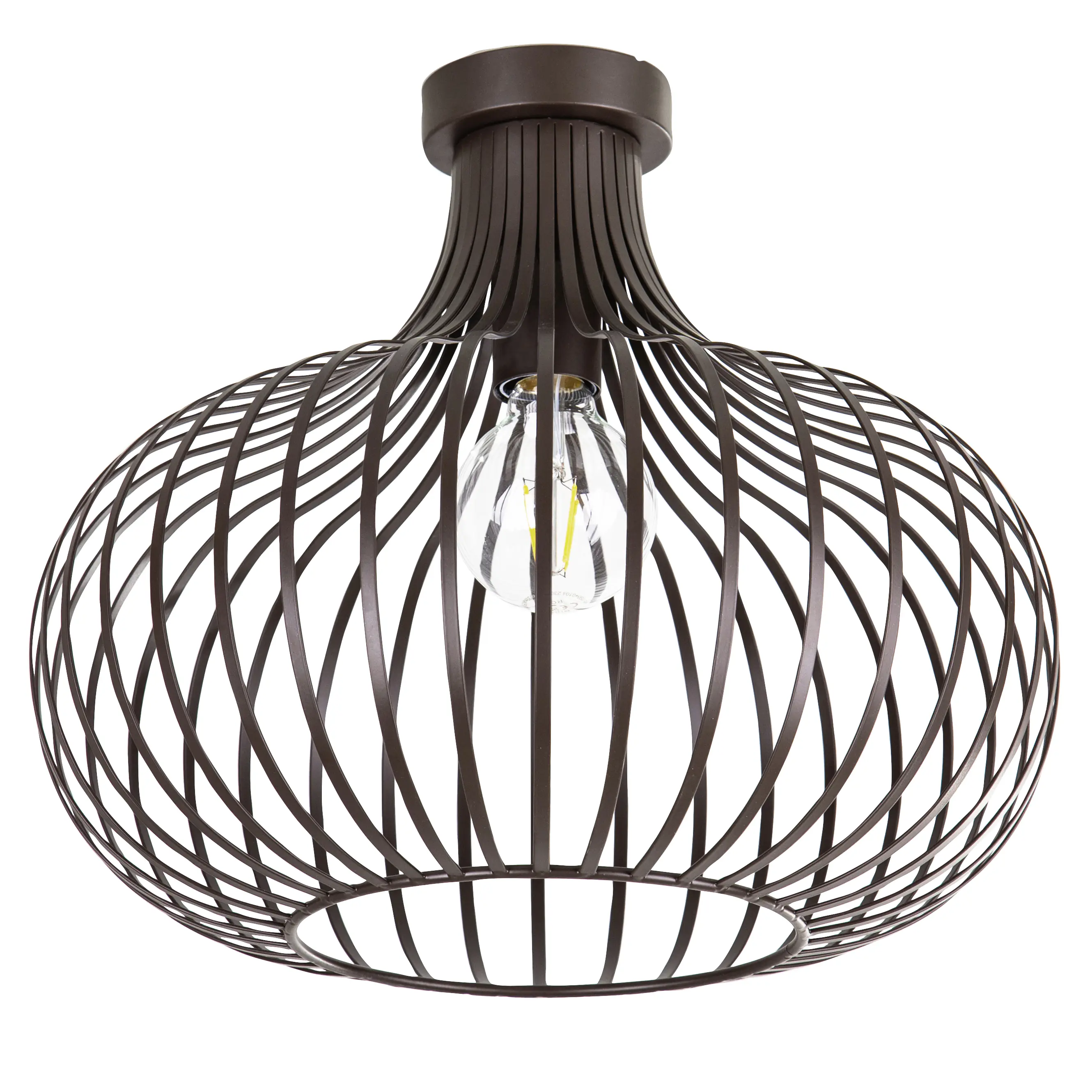 Globo Deckenleuchte Mateo Ø 40 x 35 cm Metall schwarz