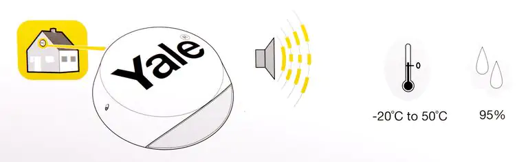 5052847099278_4 Yale Smart Living Außensirene Sync grau batteriebetrieben