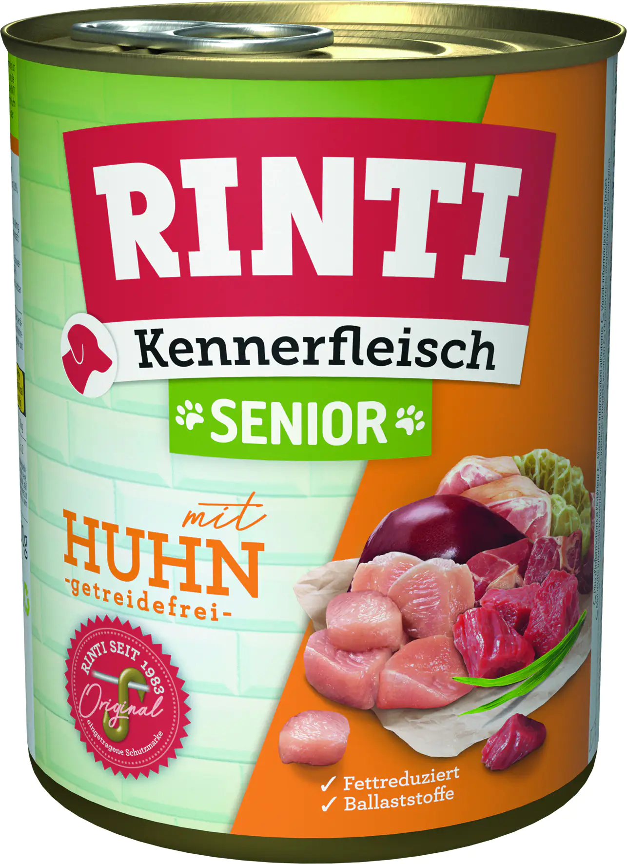 Rinti Kennerfleisch Hundenassfutter Senior 800 g Huhn bei Kartonabnahme Rinti Kennerfleisch Hundenassfutter Senior 800 g Huhn bei Kartonabnahme