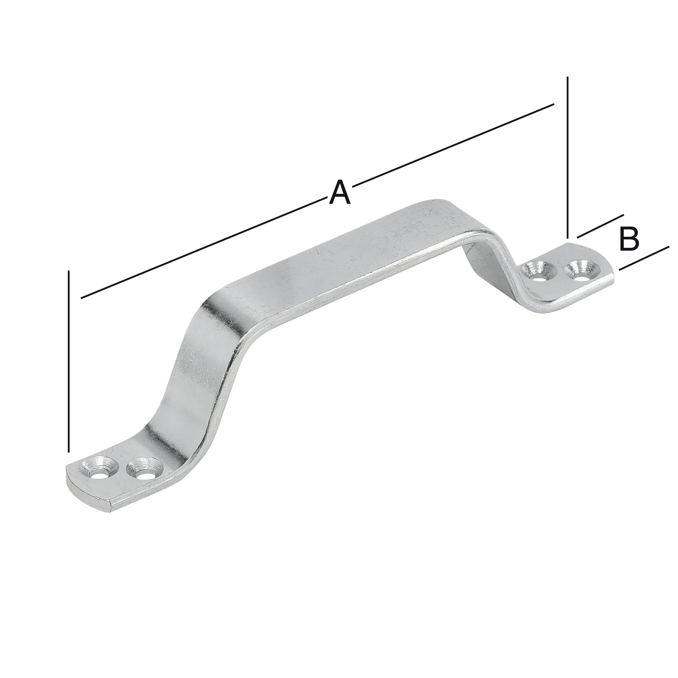 Vormann Handgriffe verzinkt 160 x 20 mm