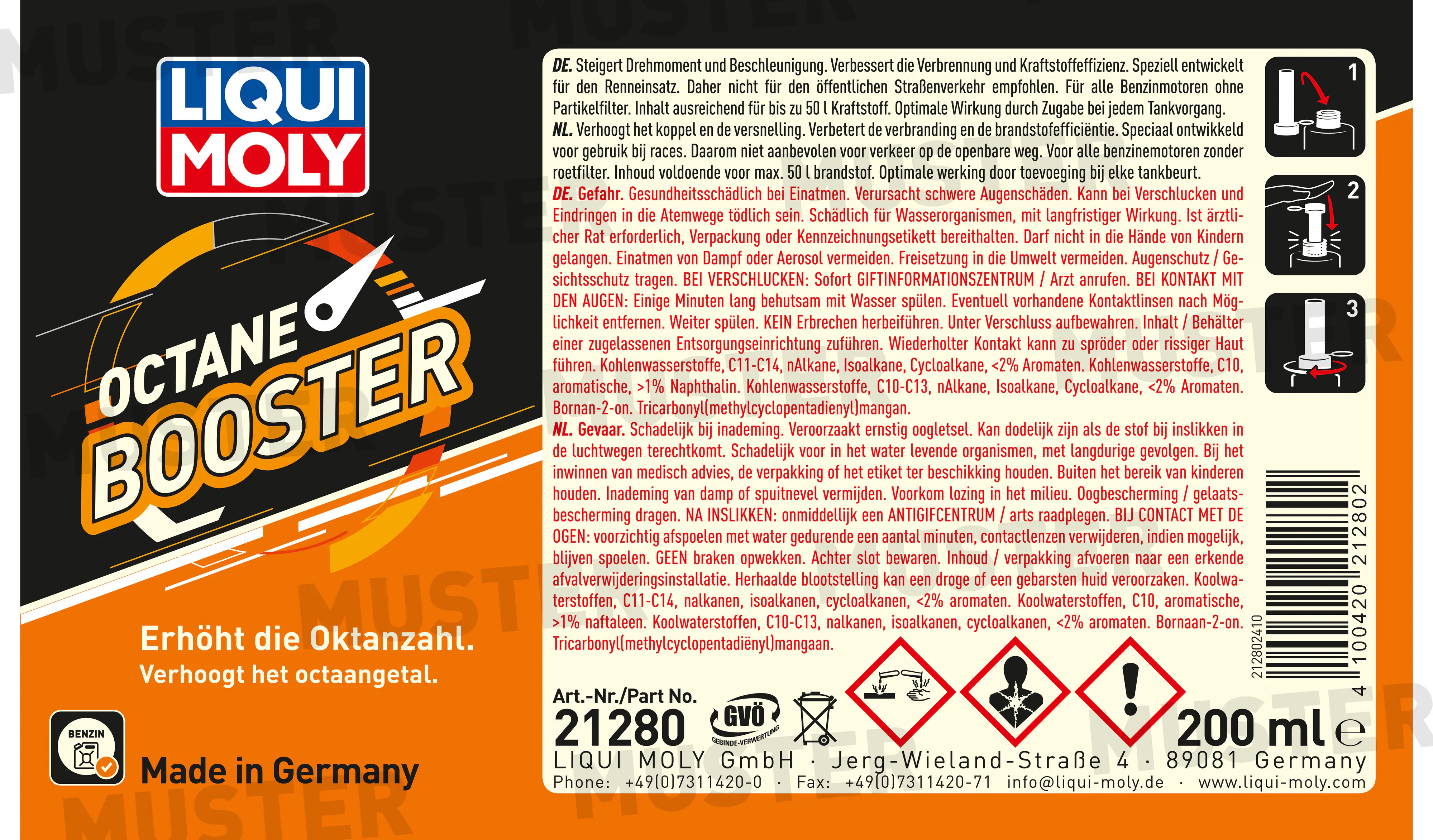 Liqui Moly Octane Booster 200 ml Liqui Moly Octane Booster 200 ml