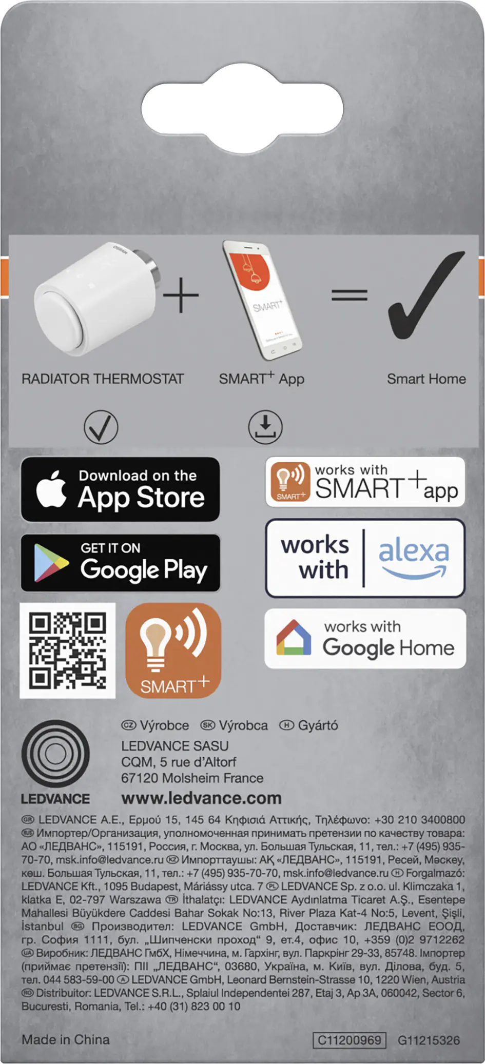 Osram Heizkörperthermostat SMART+ WIFI weiß