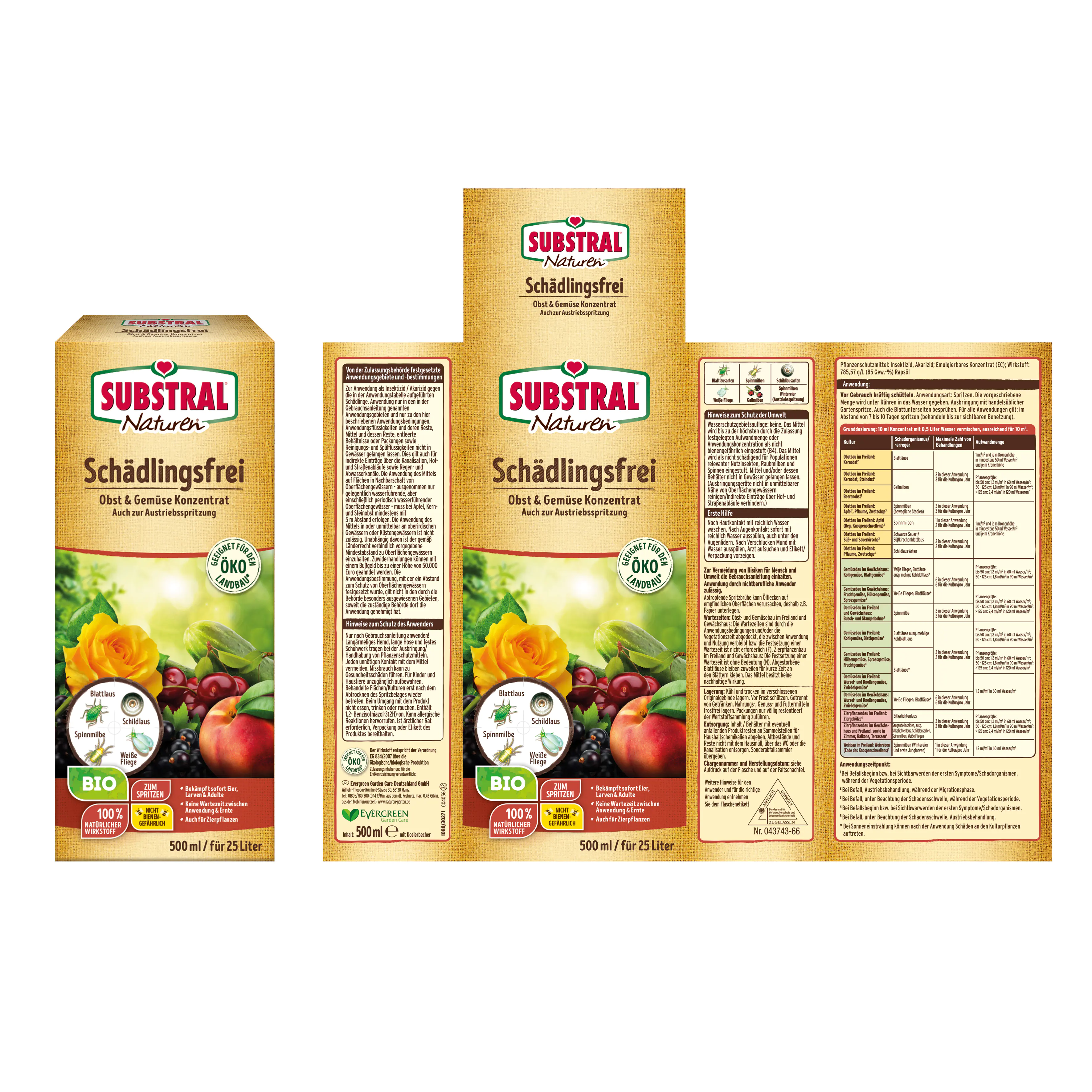 Naturen Schädlingsfrei Obst und Gemüse 500 ml