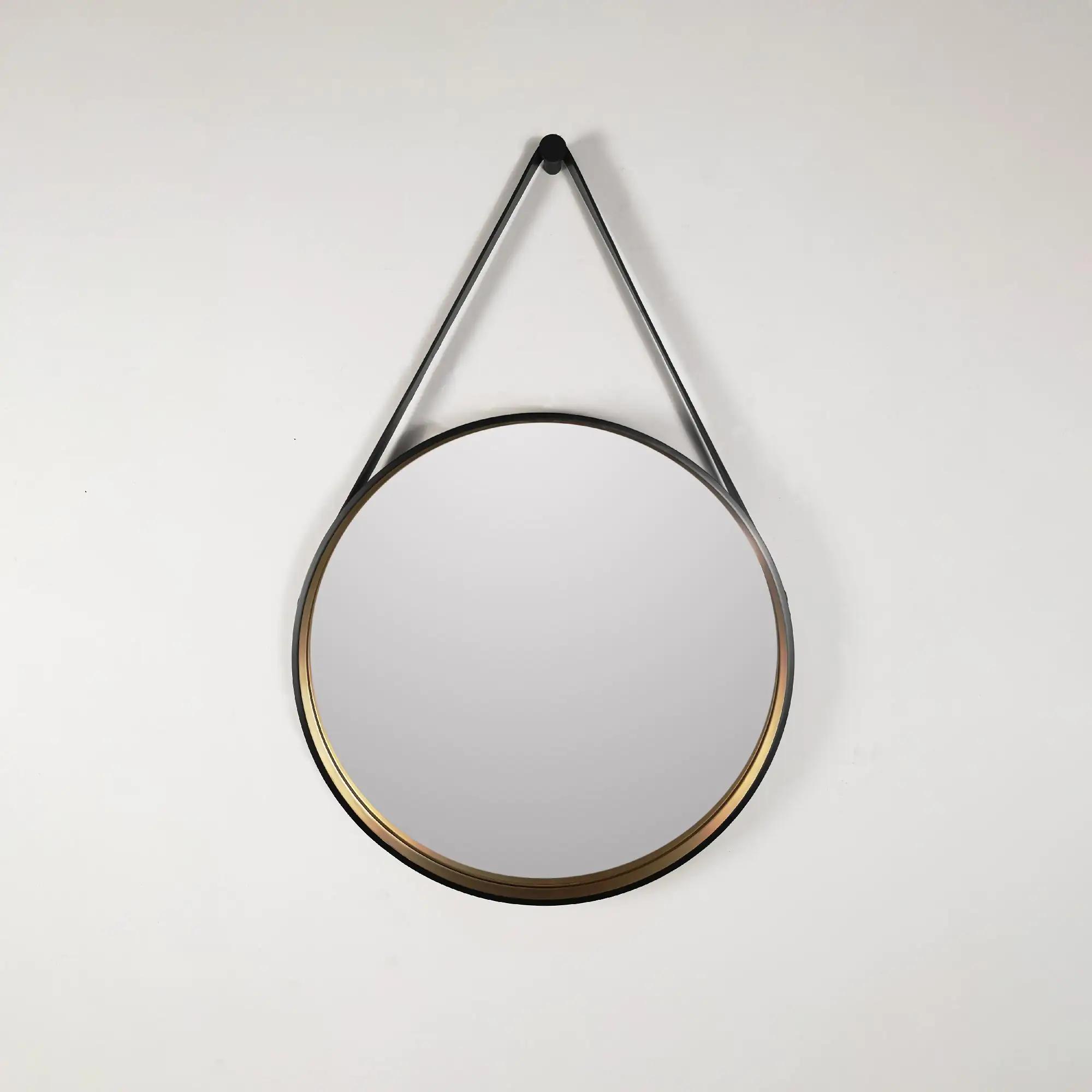 DSK Design Spiegel Black Primavera Ø55 cm, außen schwarz und innen gold