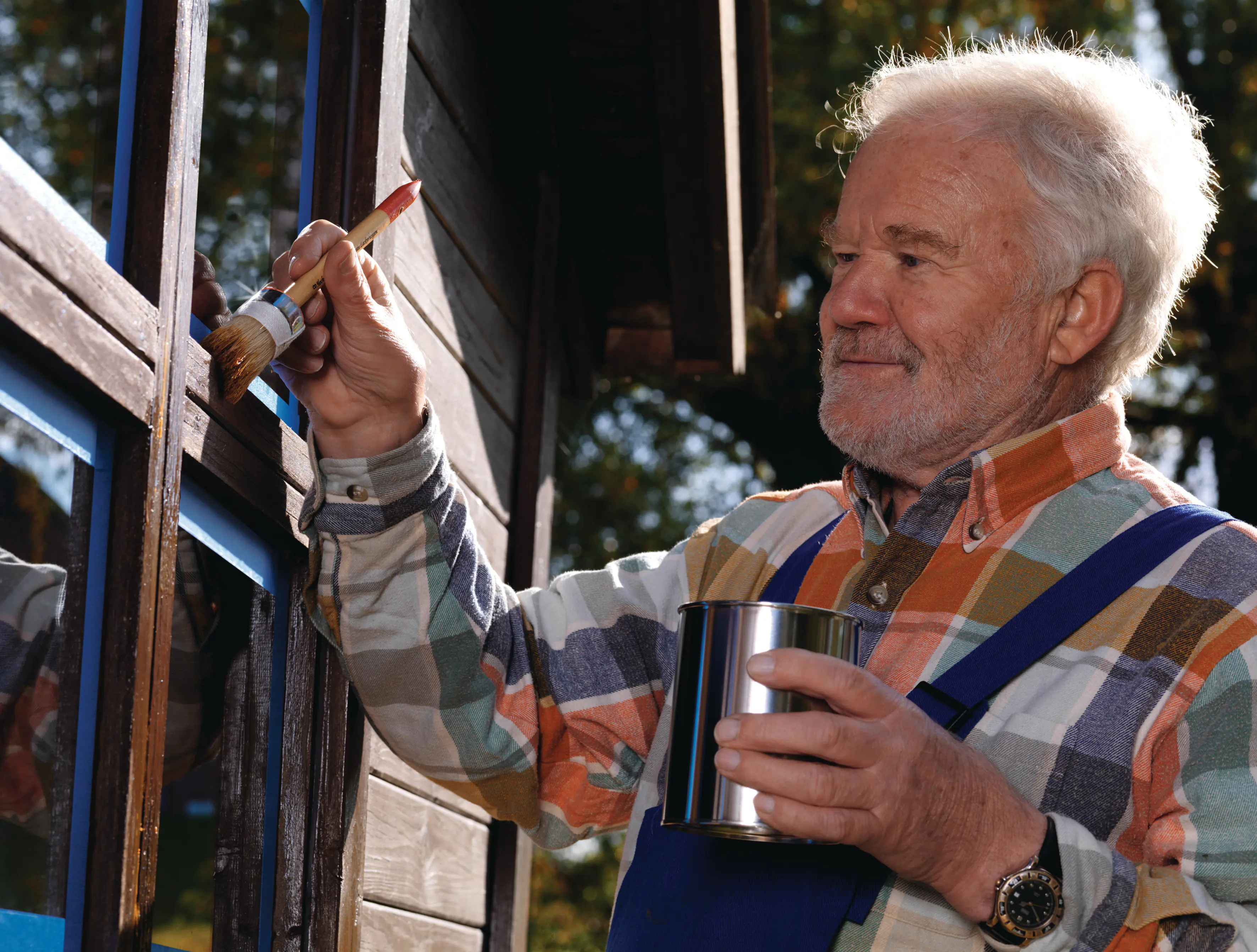 tesa Malerband Außen 25 m x 25 mm, blau