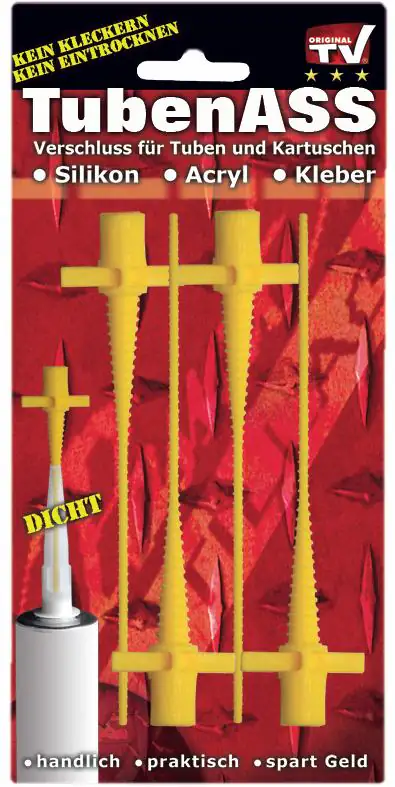 Broszio Tubenverschluss-Set Ass 4 Stück für Tuben und Kartuschen Broszio Tubenverschluss-Set Ass 4 Stück für Tuben und Kartuschen