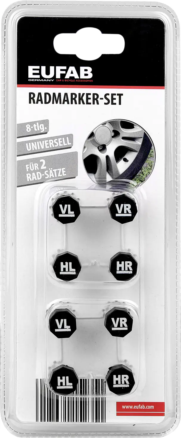 EUFAB Radmarker-Set 8-teilig