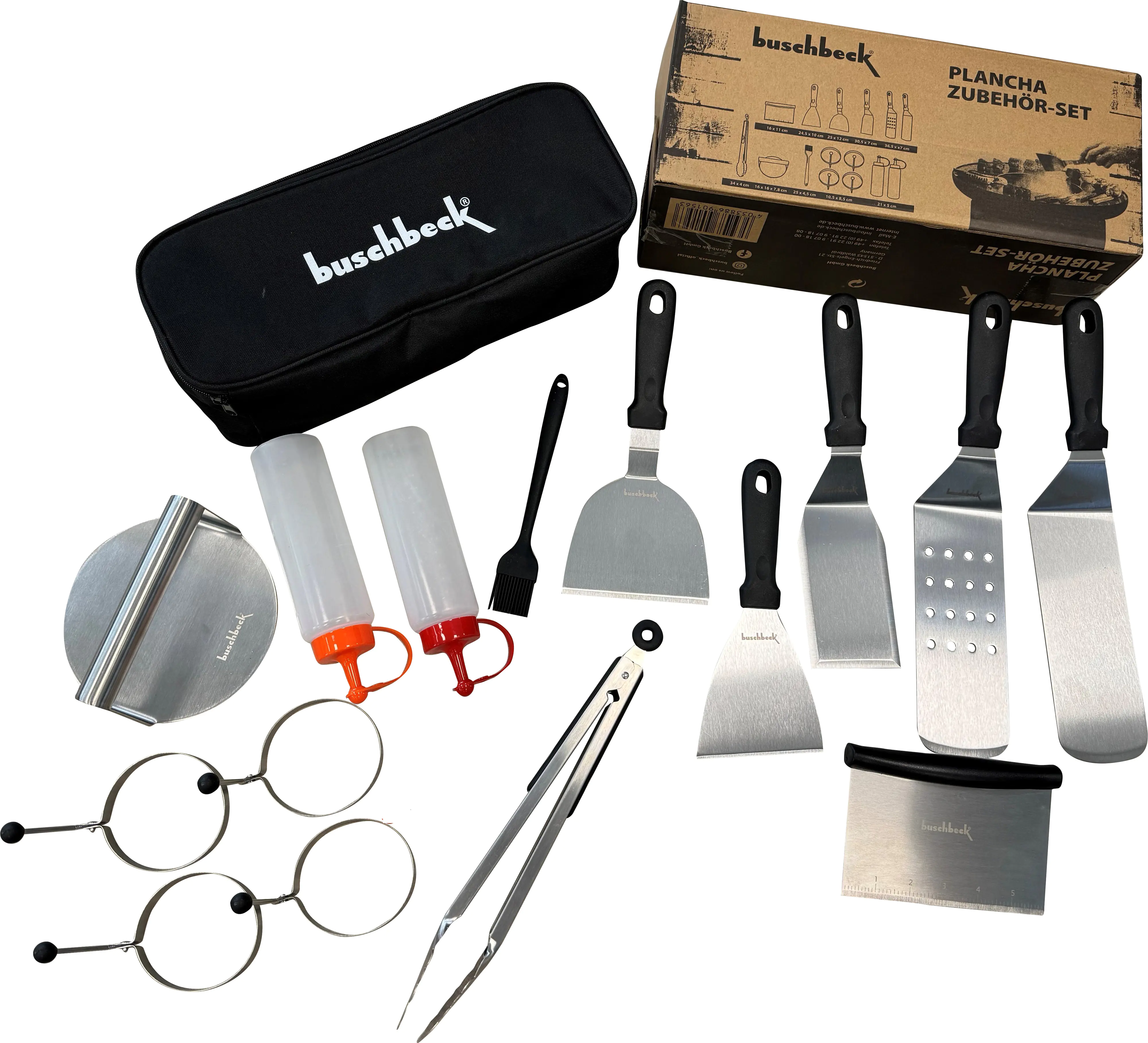 Buschbeck Plancha-Set 16-teilig Inkl. Aufbewahrungstasche