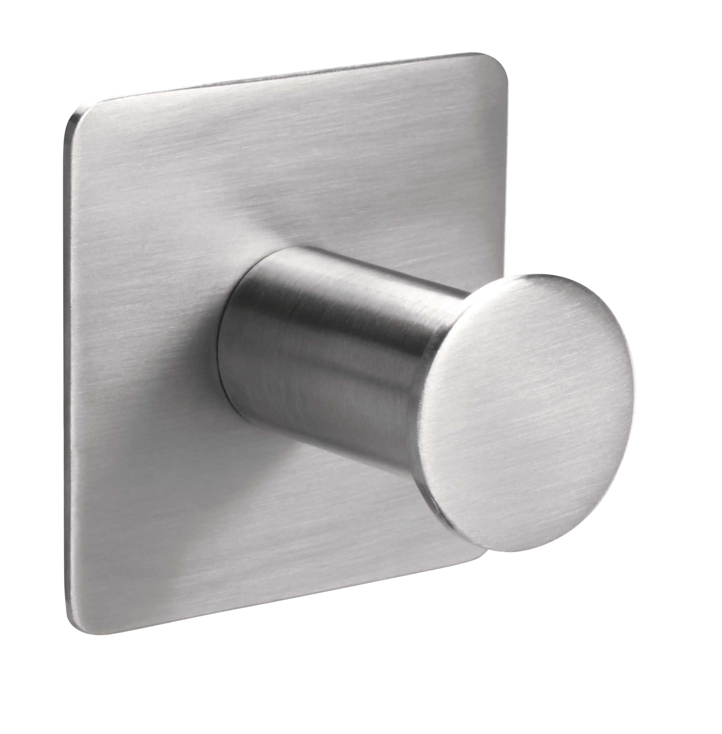 tesa Powerbutton Haken Classic eckig, Edelstahl