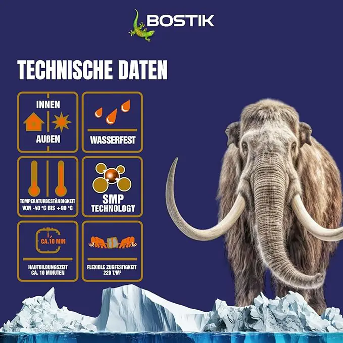 Bostik Montagekleber Mamut Glue Sparpack 6 x 450 g weiß Bostik Montagekleber Mamut Glue Sparpack 6 x 450 g weiß