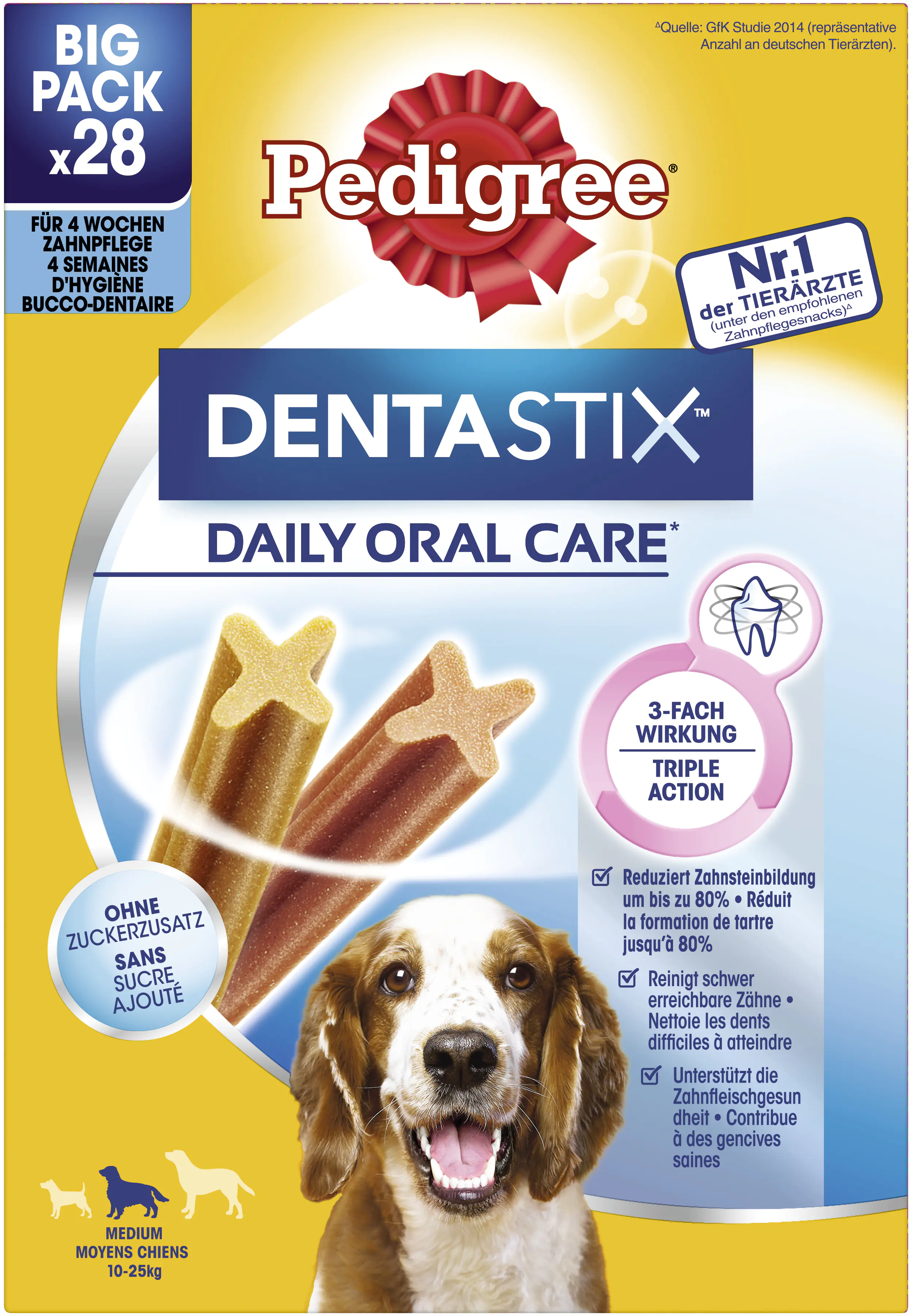 Pedigree Denta Stix Daily Oral Care MP für mittelgroße Hunde 720 g Pedigree Denta Stix Daily Oral Care MP für mittelgroße Hunde 720 g