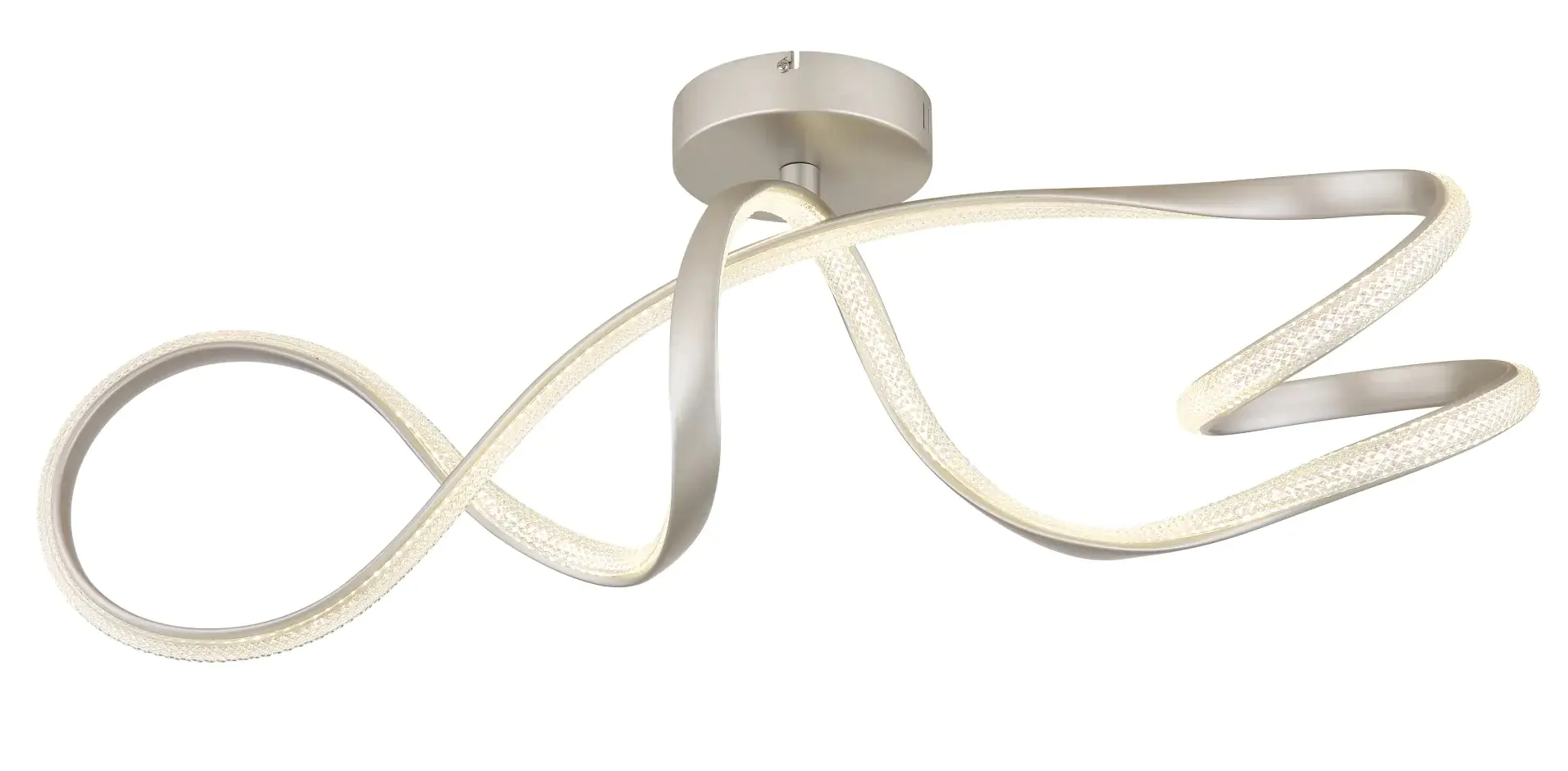 Globo LED-Deckenleuchte SWIRL nickel Globo LED-Deckenleuchte SWIRL nickel