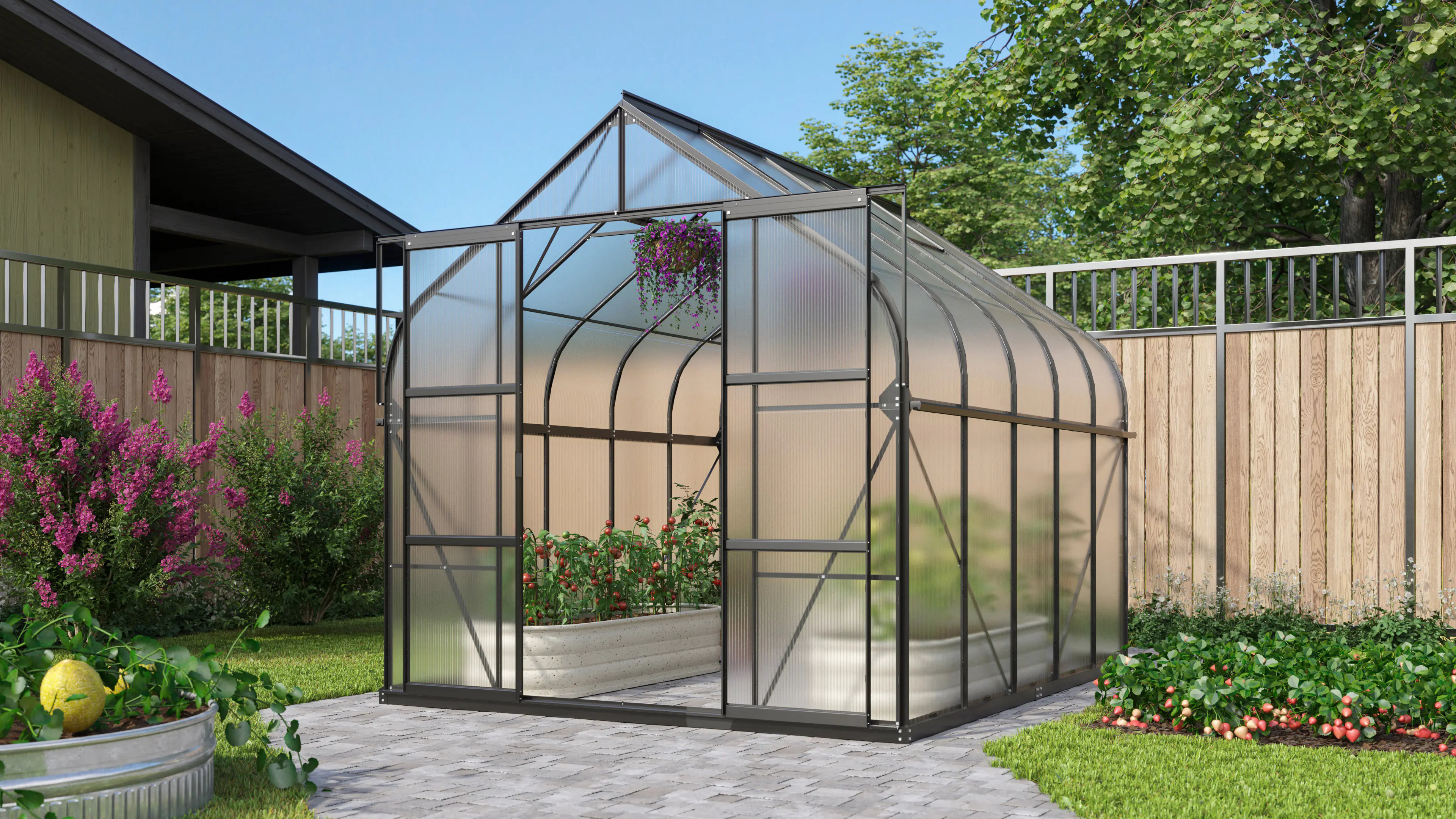 Vitavia Gewächshaus Dione 8300 schwarz 2,64 x 3,21 x 2,55 m