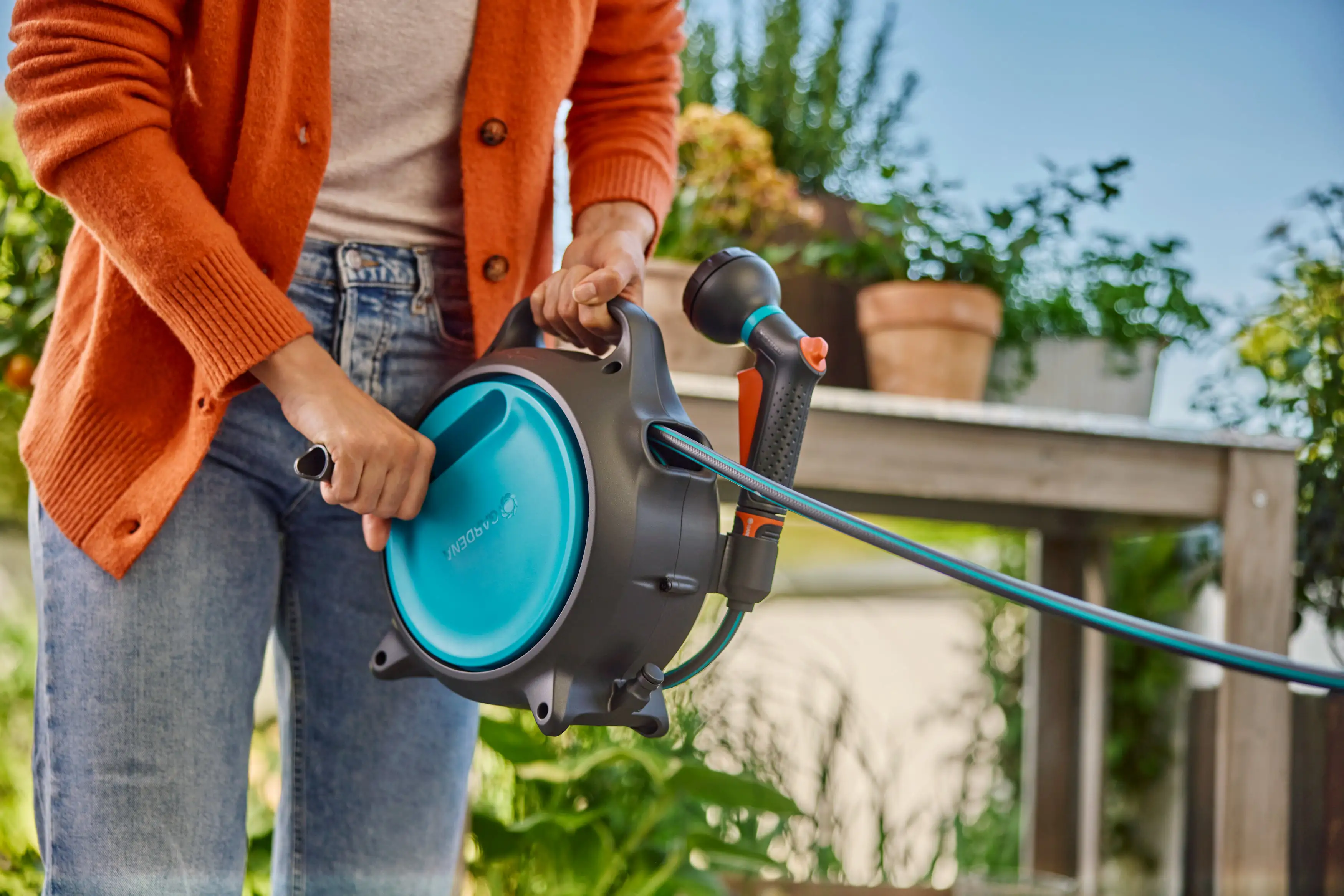 Gardena Mobile Schlauchbox Move inkl. 10 m Schlauch