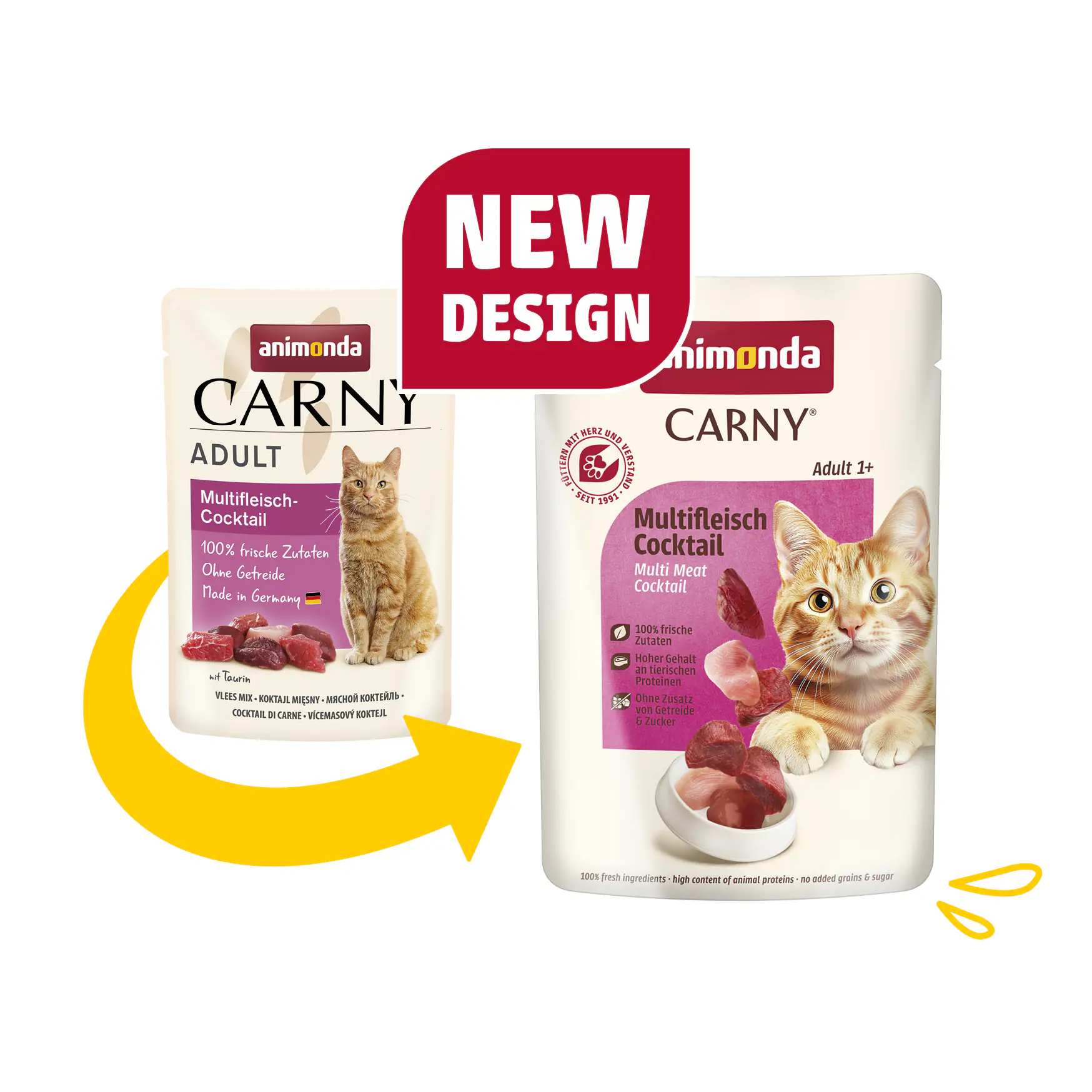 Animonda Carny Adult Katzennassfutter getreidefrei 85 g Multifleisch-Cocktail