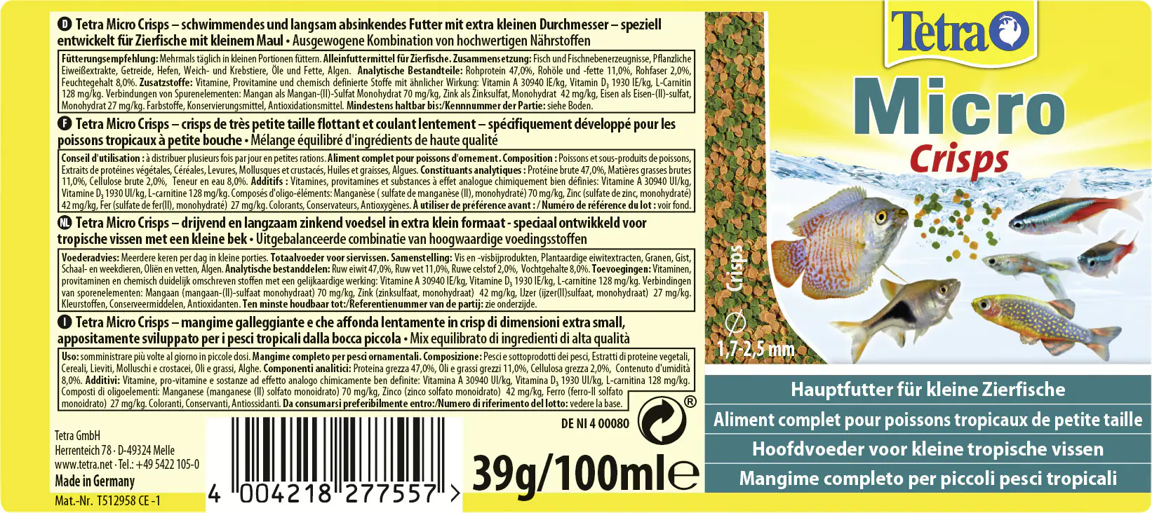 Tetra Micro Crisps 100ml